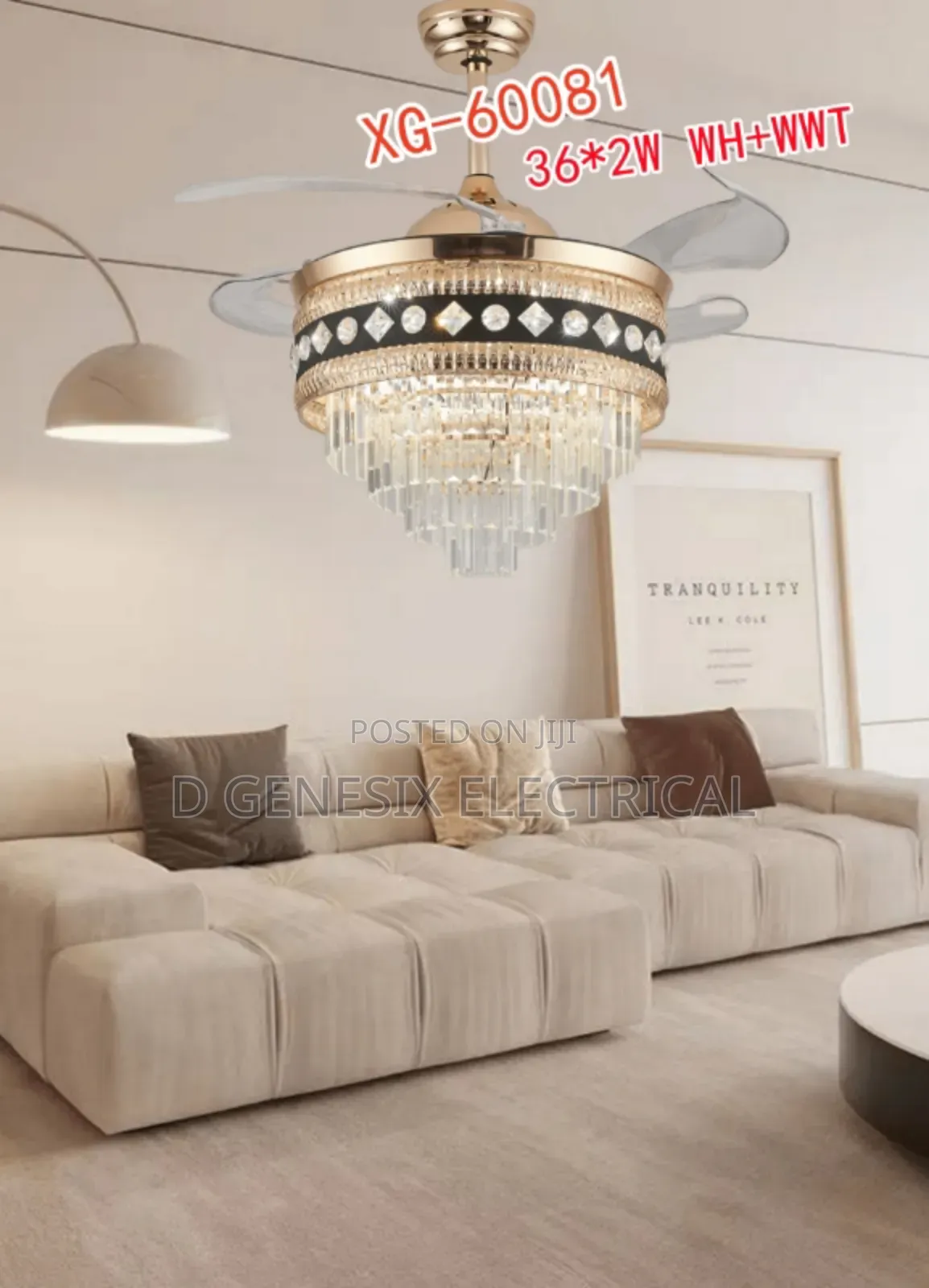 Luxurious Fan Chandelier