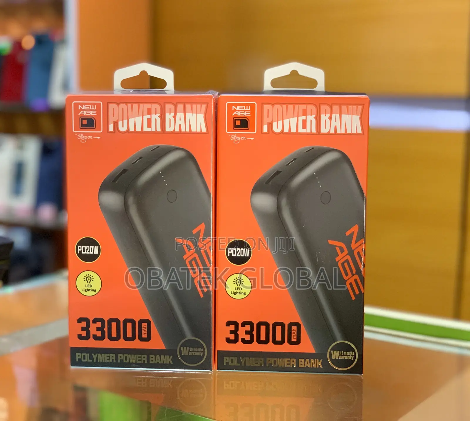 New Age PD20W 33,000mah Polymer Powerbank