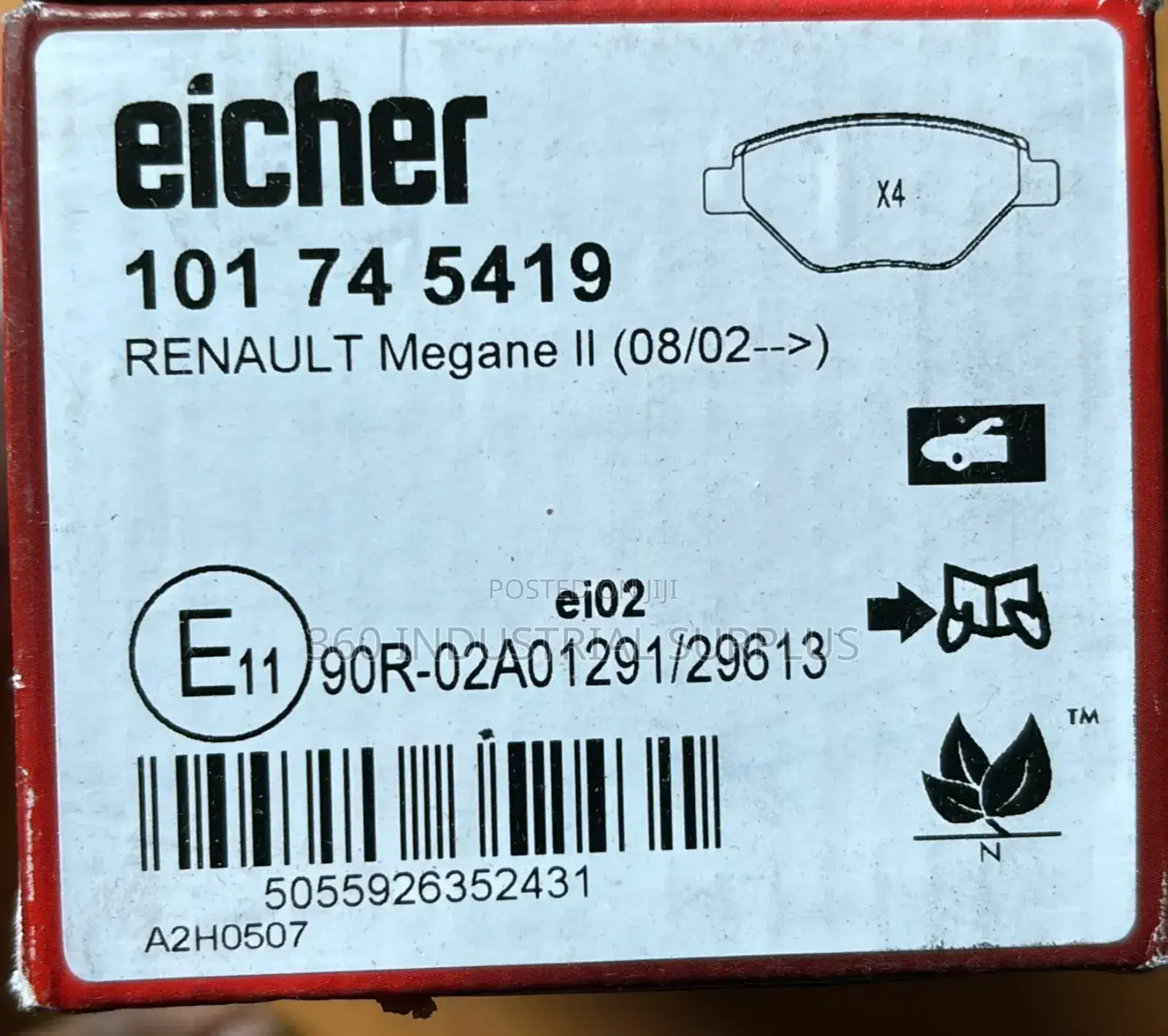 Genuine Eicher Brake Pad Set 101 74 5419