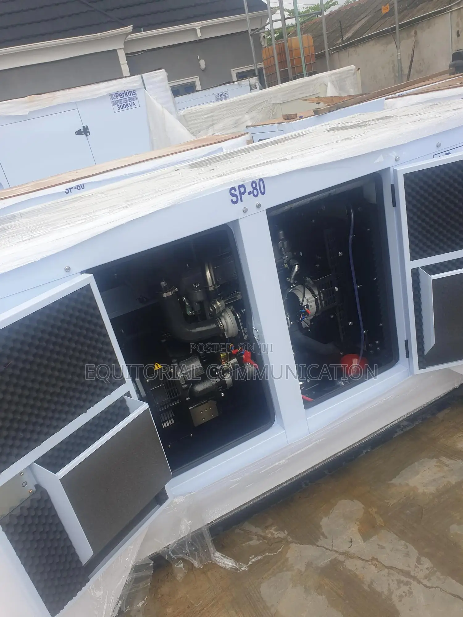 Perkins Generator--80kva Integrated Fuel Tank