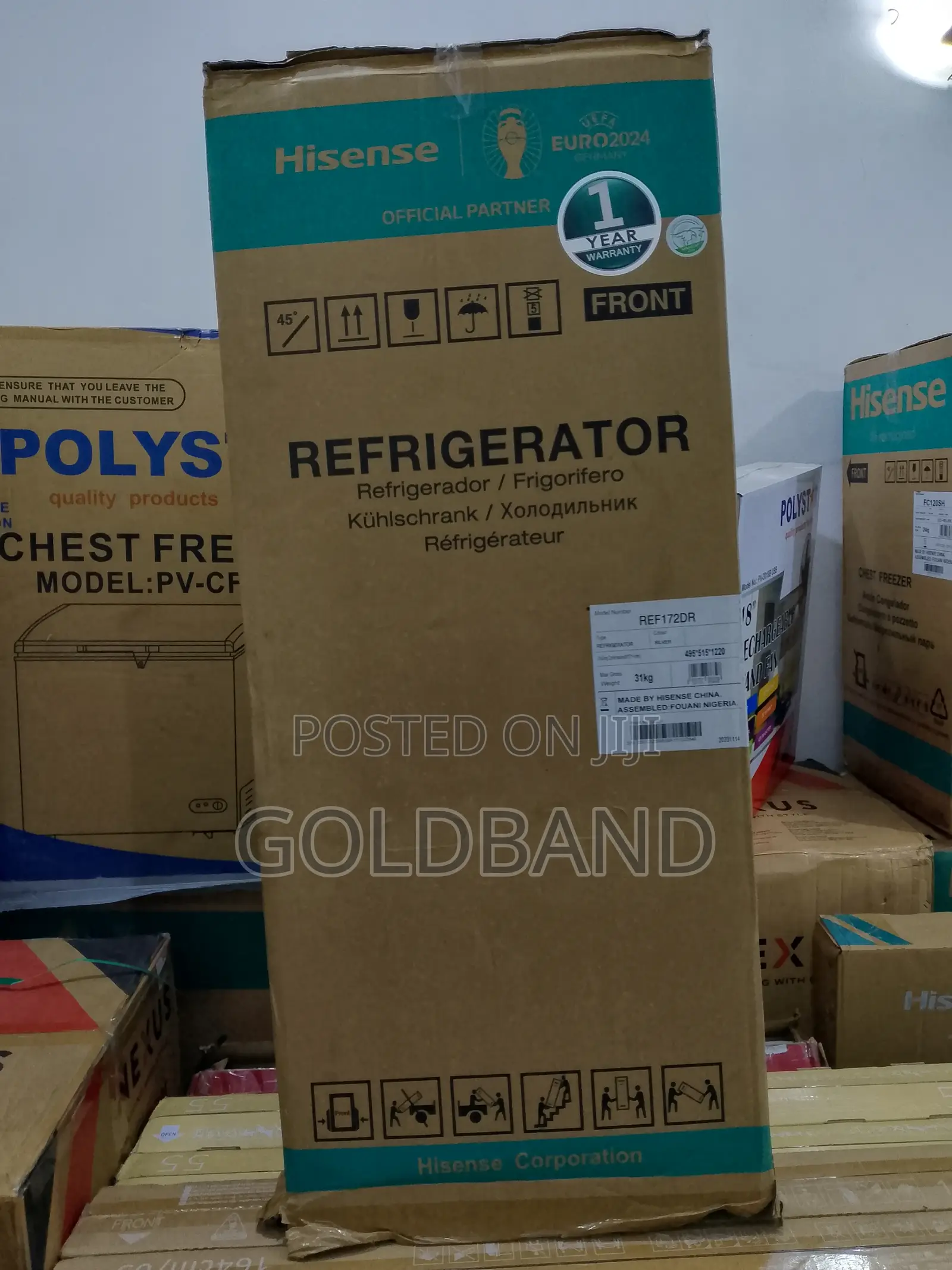 Hisense 124L Double Door Cool Cabin Refrigerator