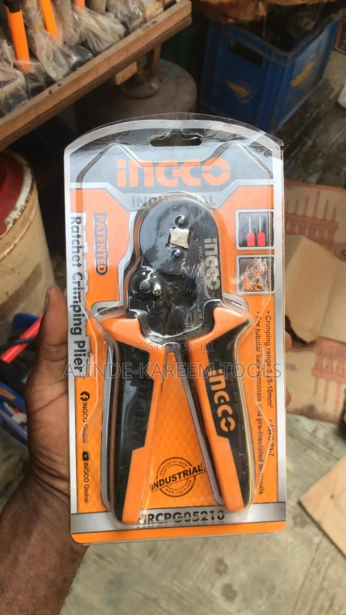 Industrial Rachet Crimping Plier(0-25-10mm)(Awg 23-7)