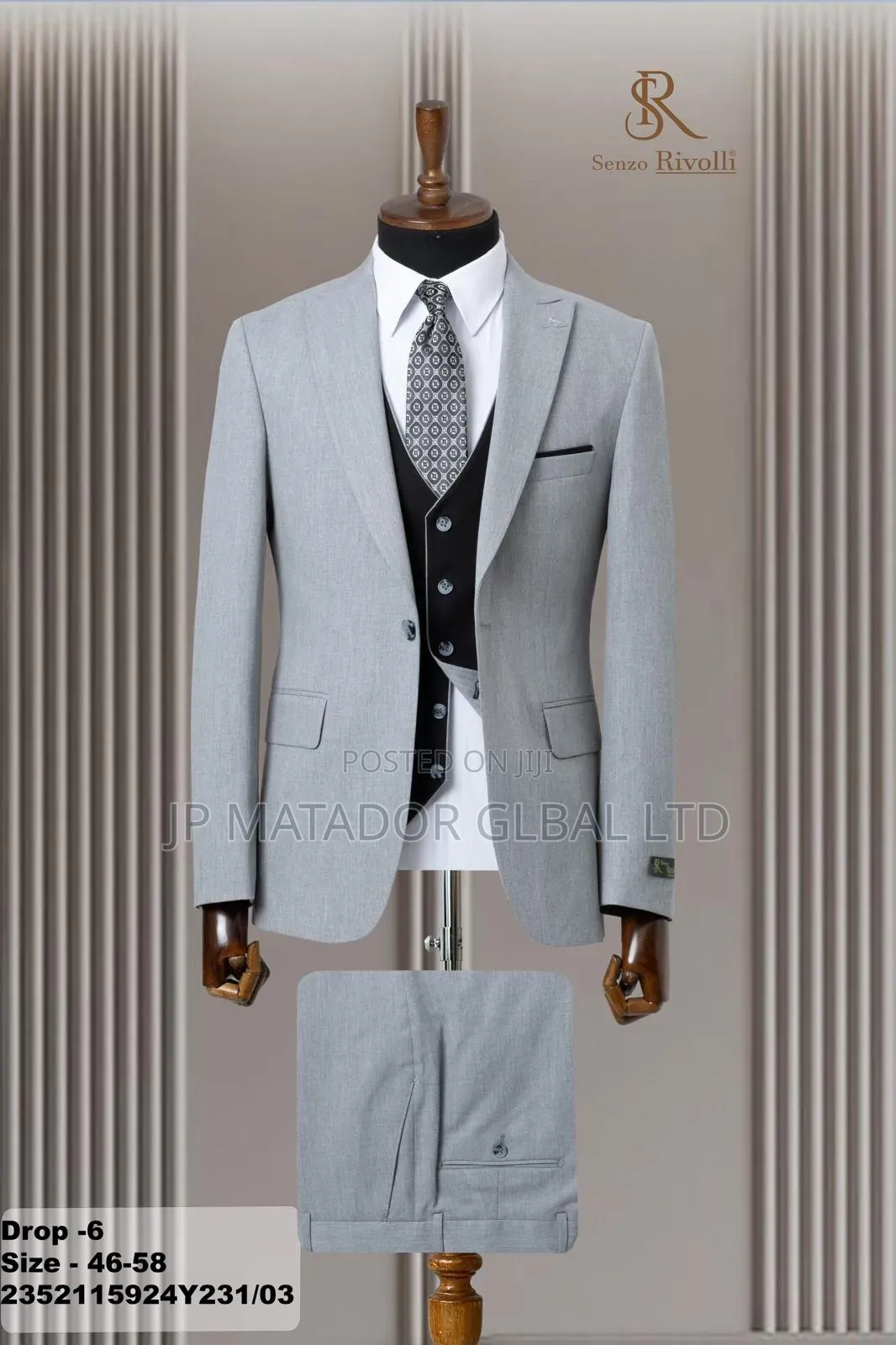 High Quality Turkish Senzo Rivolli Suit