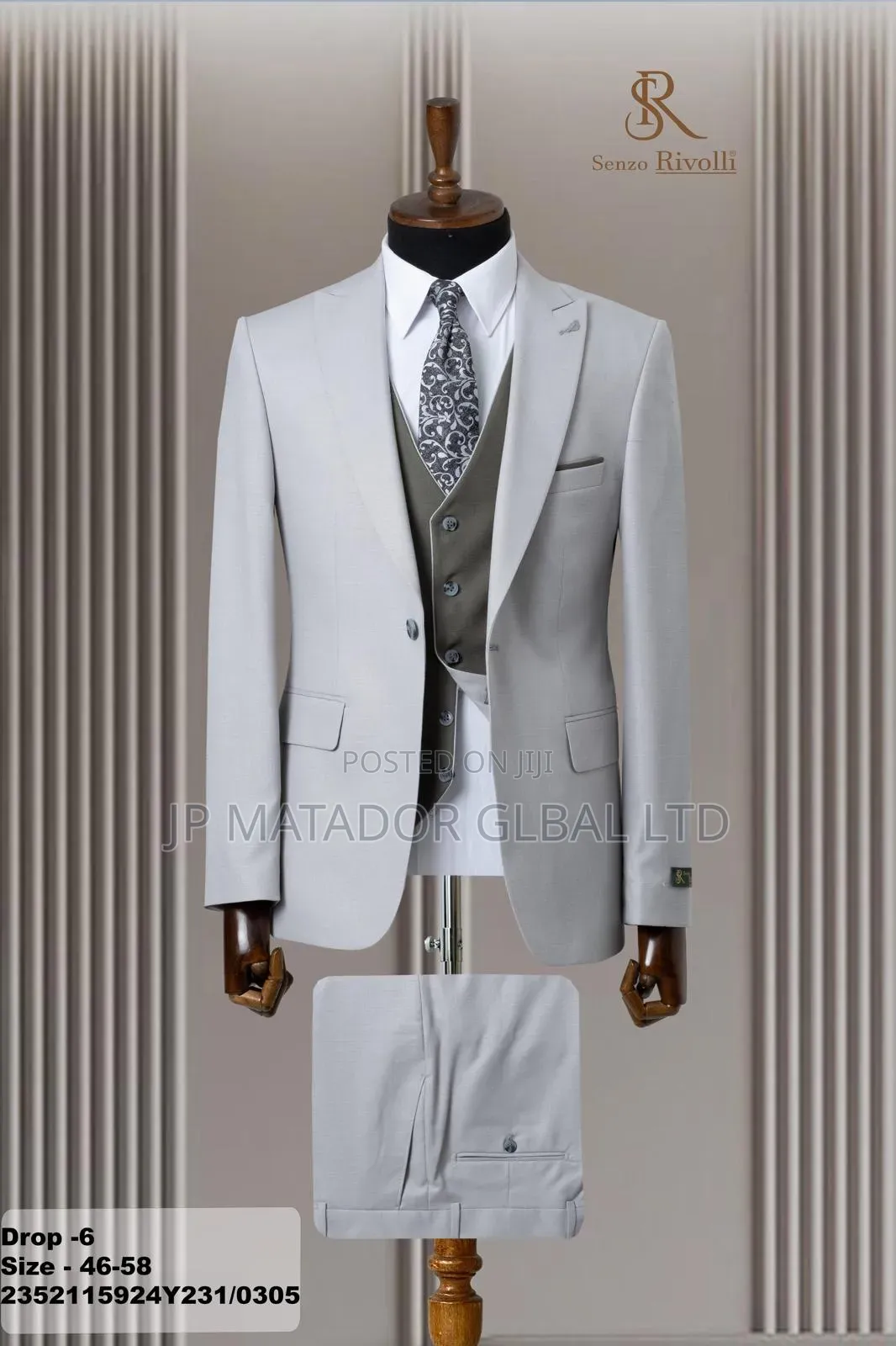 High Quality Turkish Senzo Rivolli Suit