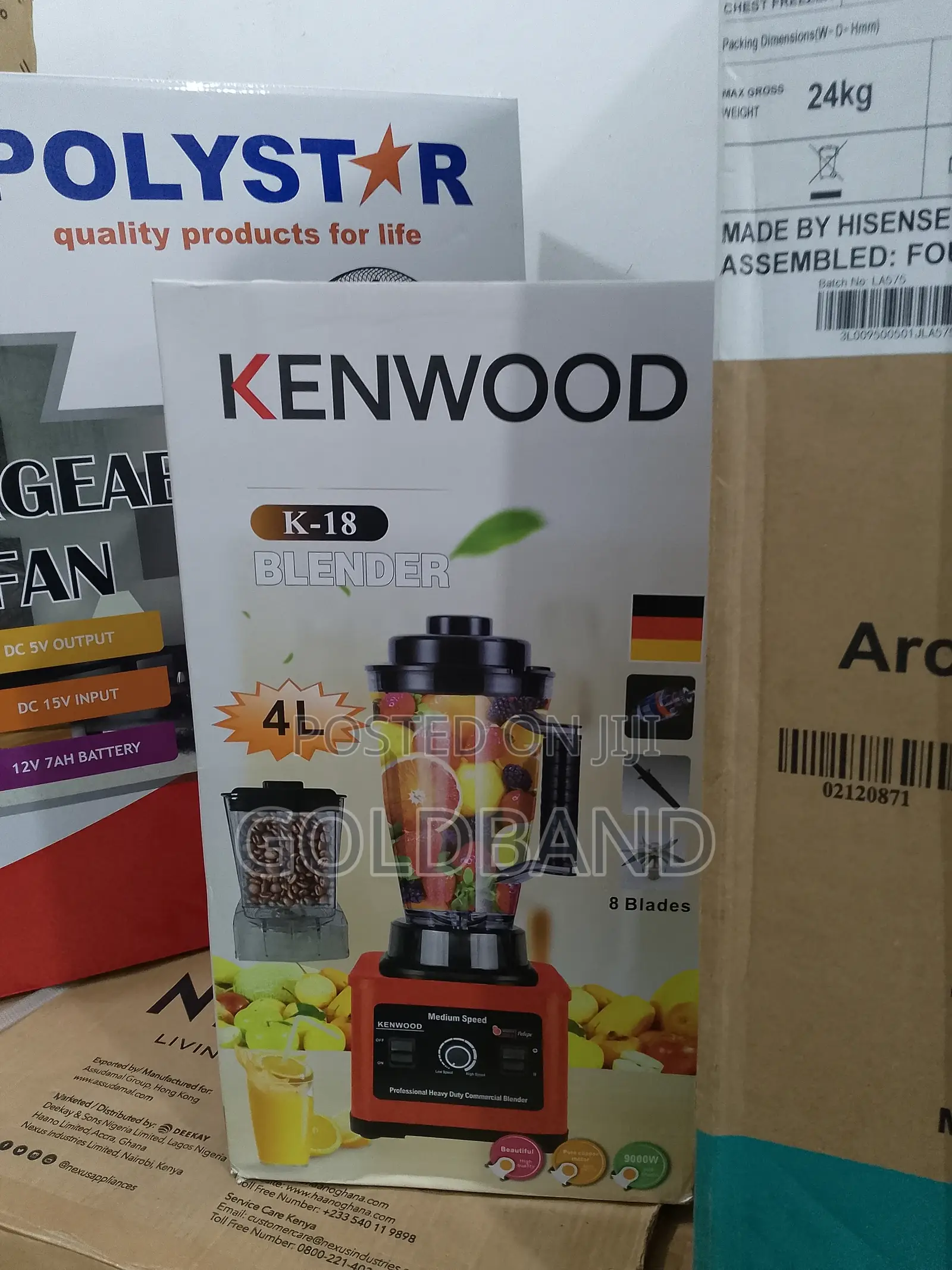 Kenwood K-18 Double Cup 4L Effortless Jar Blender