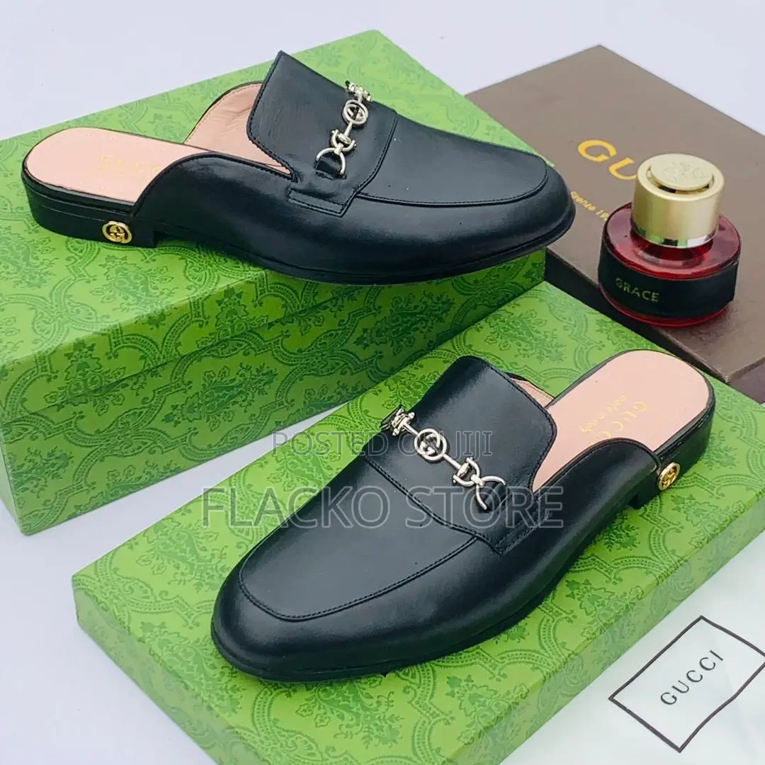 Original Gucci Leather Half Shoes