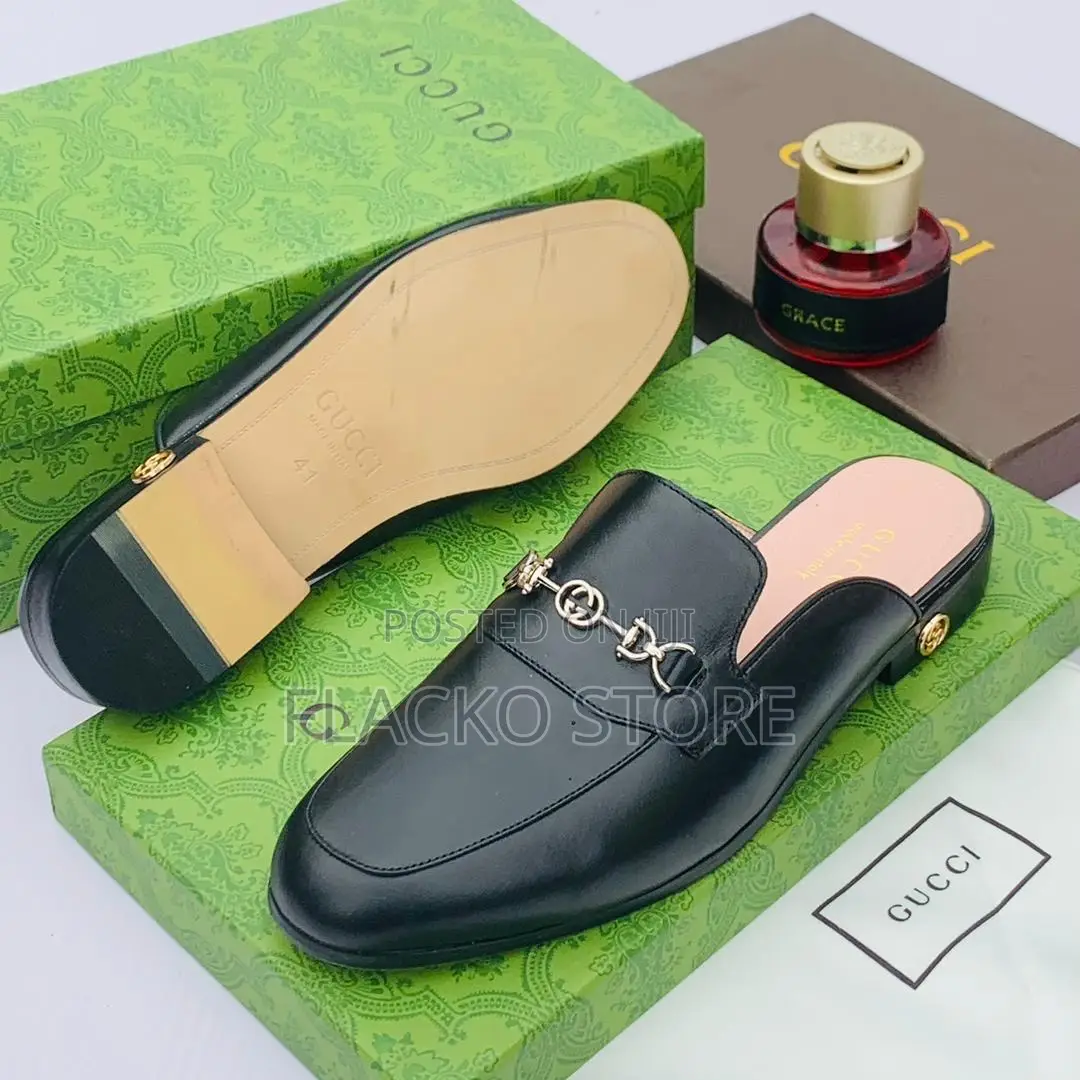 Original Gucci Leather Half Shoes