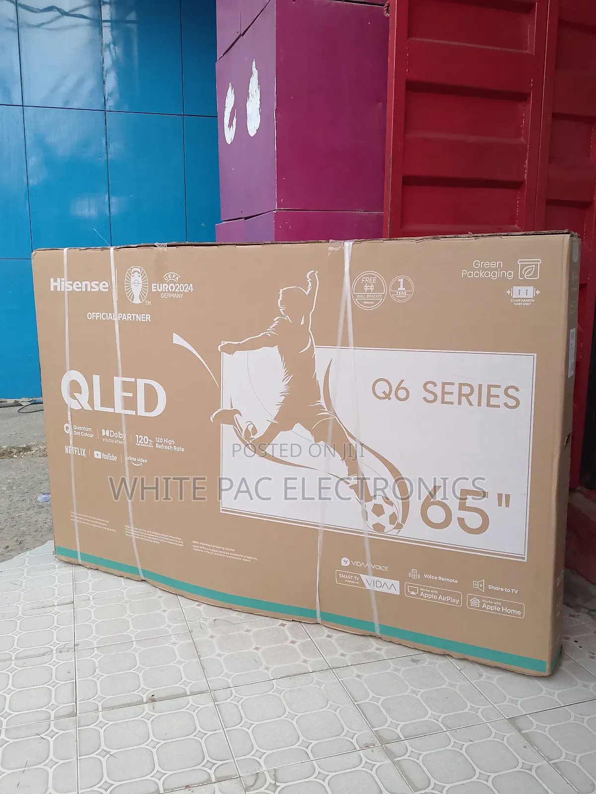 2025 >Hisense 65"Inch Qled Flameless Smart Tv >Netflix Wifi