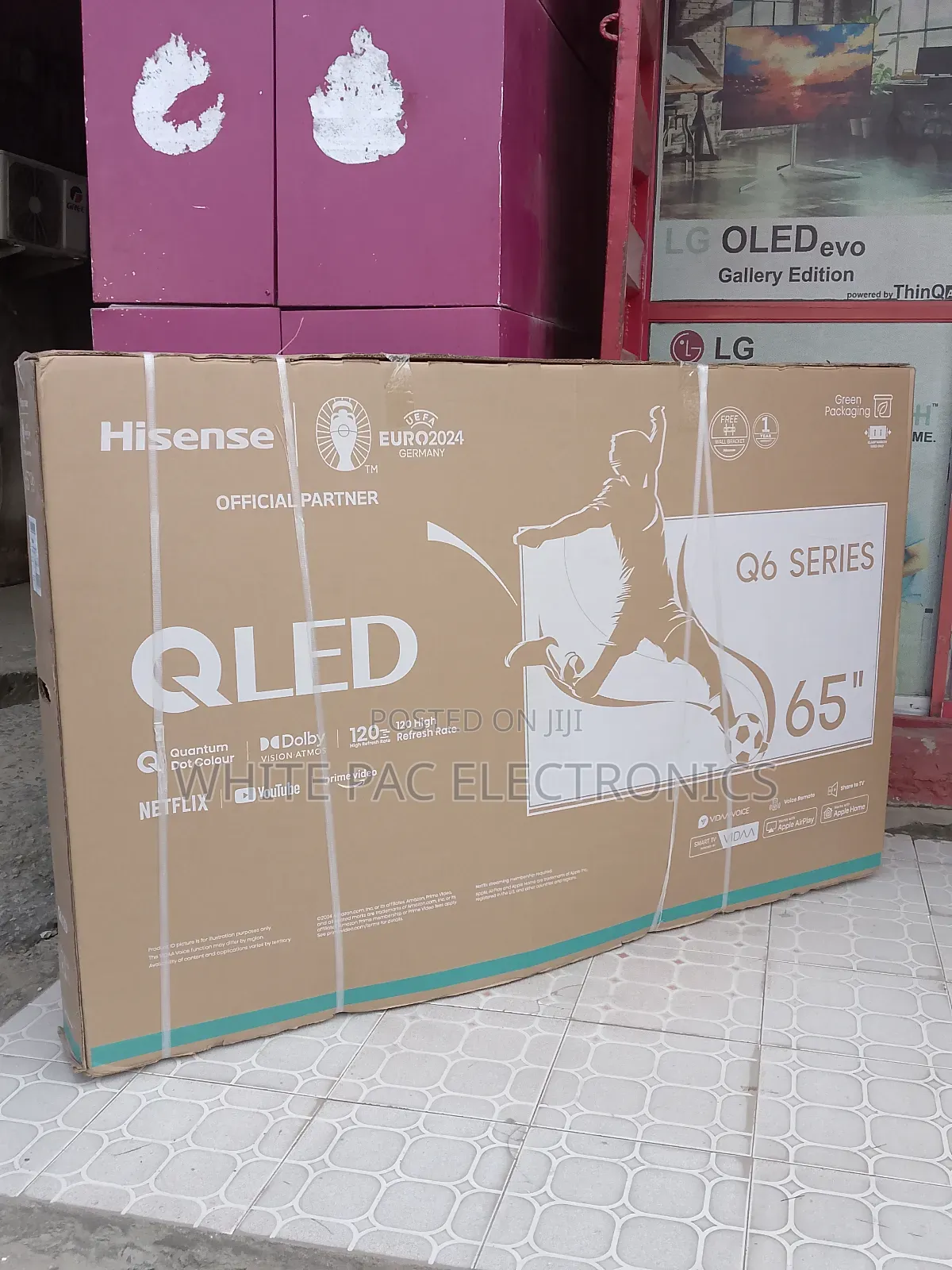 2025 >Hisense 65"Inch Qled Flameless Smart Tv >Netflix Wifi
