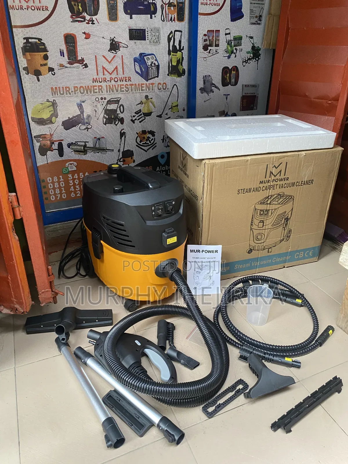 2100W Steam 4 in 1 Vacuum Cleaner With Upholstery Brush