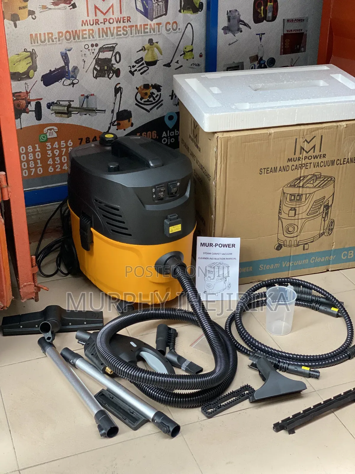 2100W Steam 4 in 1 Vacuum Cleaner With Upholstery Brush