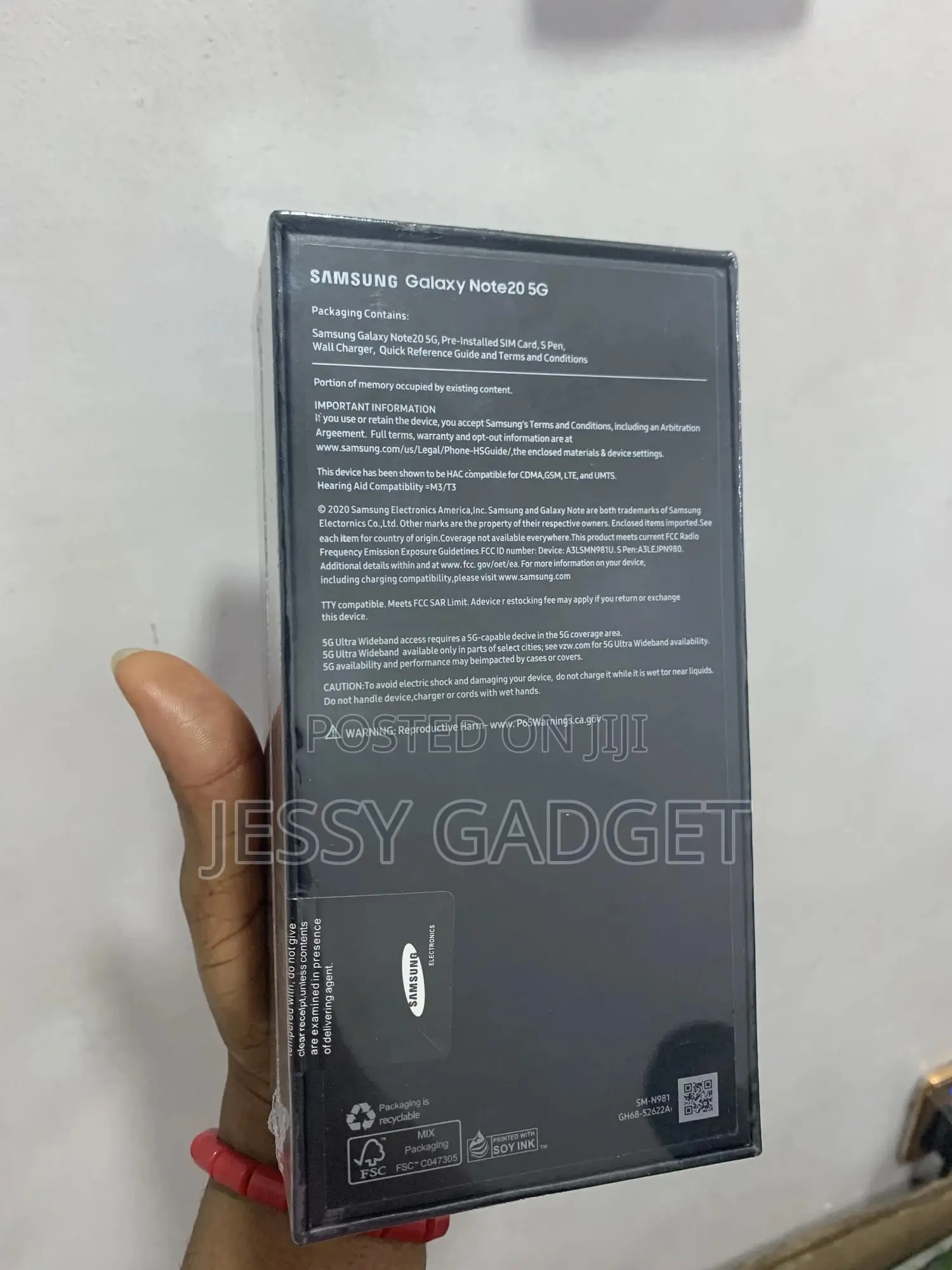New Samsung Galaxy Note 20 5G 256 GB