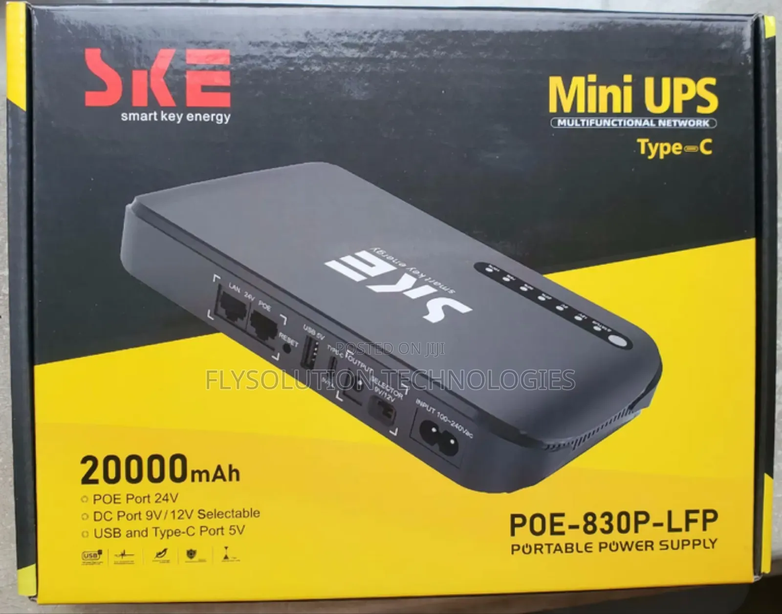Dc Ups 12v Router Power Bank Lifepo4 20000mah - Ske 830p