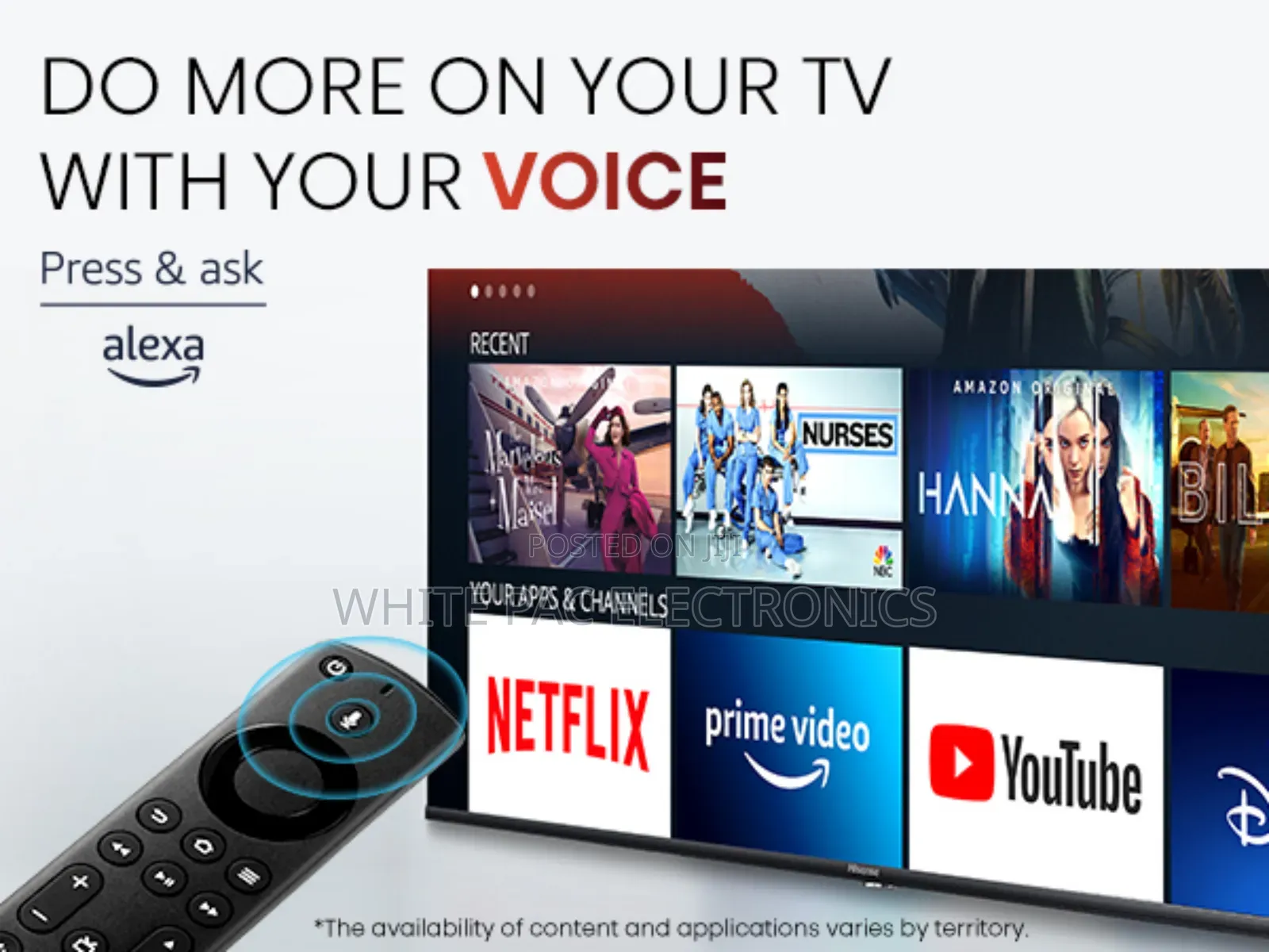 Hisense 65"Inch Qled Smart Flameless Tv Netflix Youtube Wifi