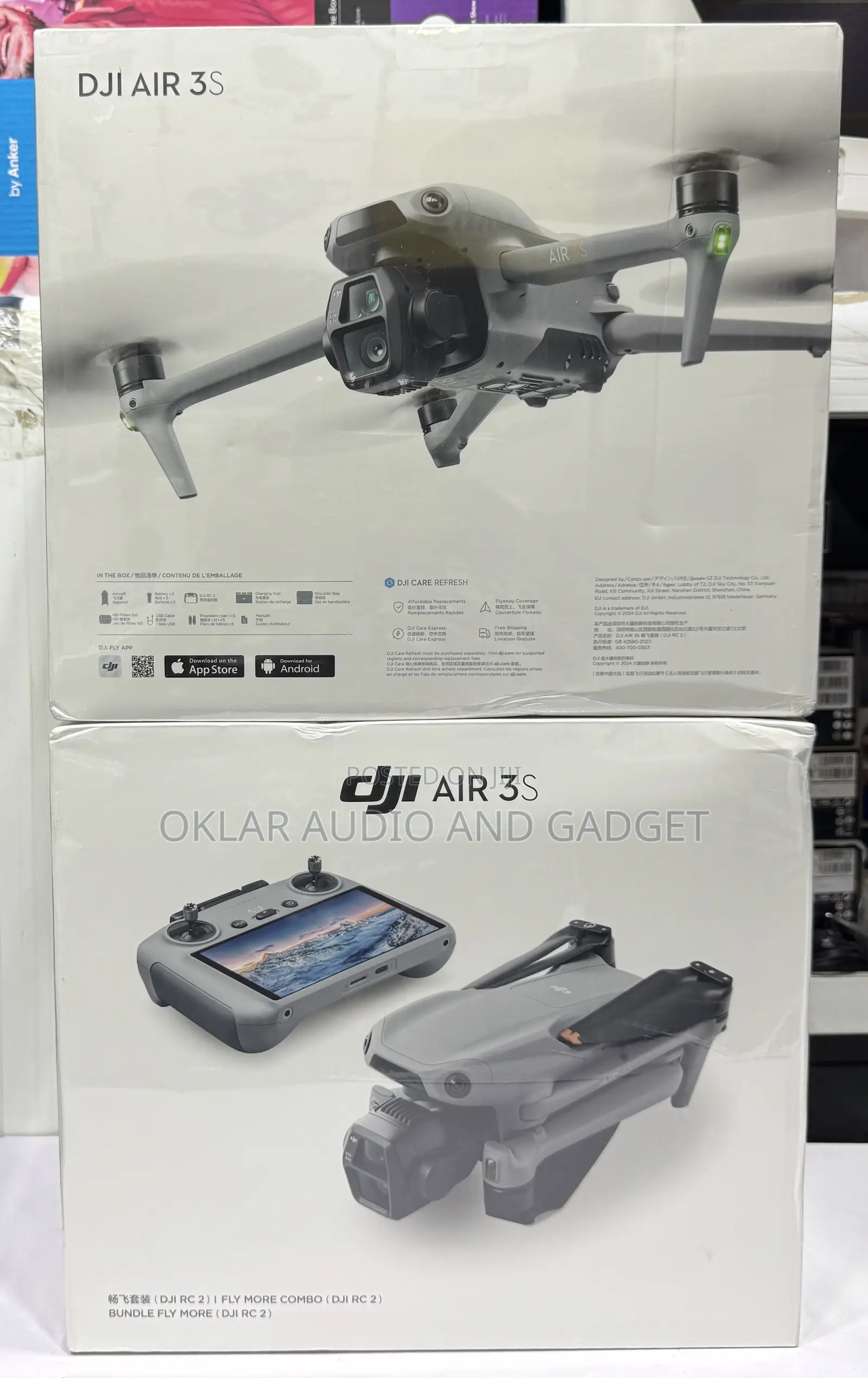 Dji Air 3s Flymore Combo Drone With Rc2 Smart Controller