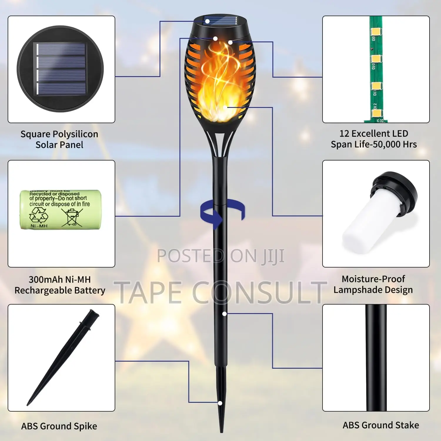High Quality Garden Beautification Fire Light