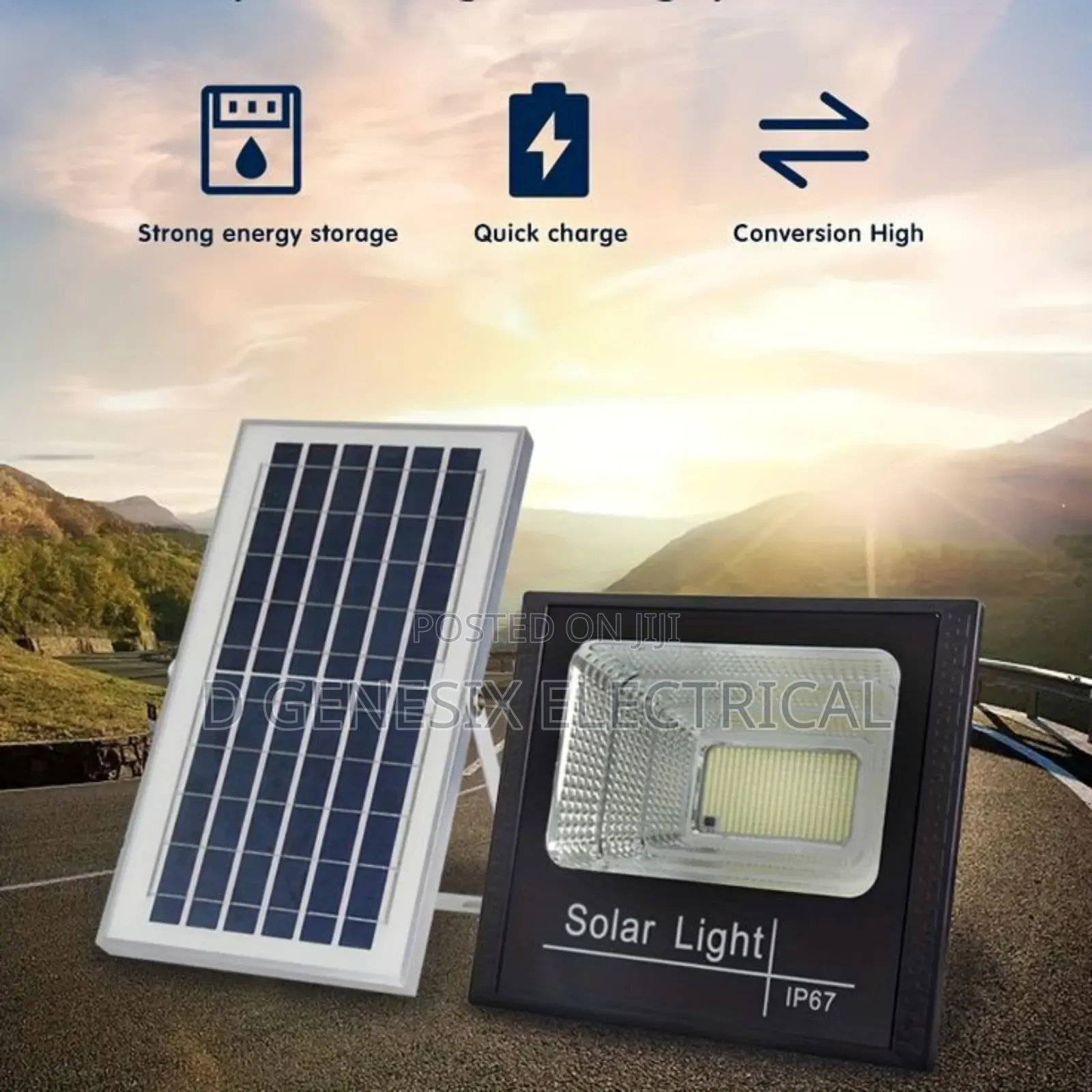 100 Watts Solar Light Separate Panel