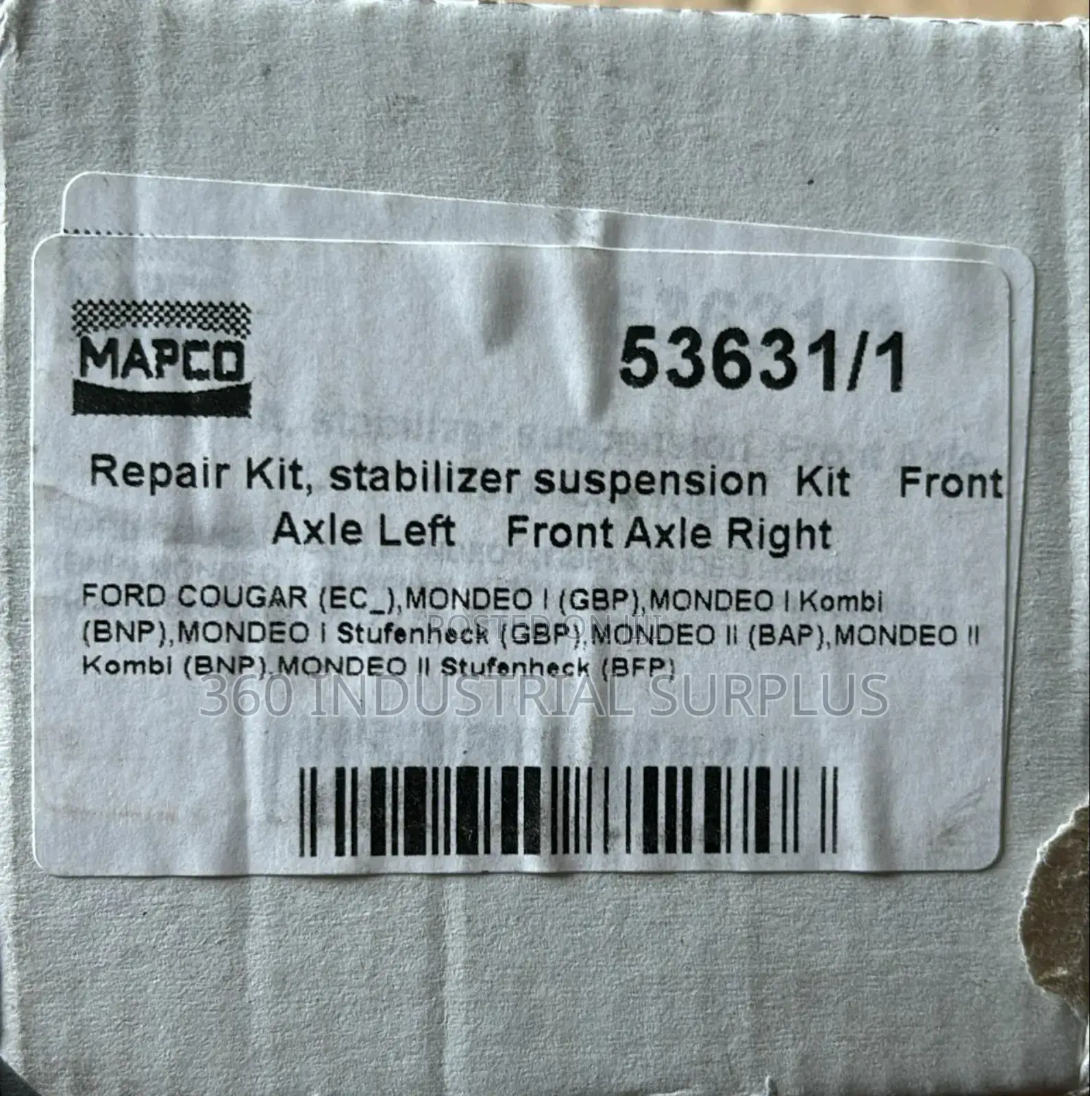 Genuine Mapco 53631 Repair Kit