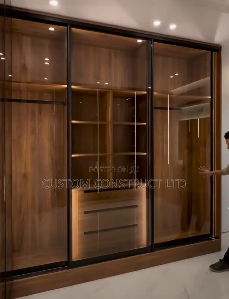 Aluminium Glass-Framed Wardrobe Closet