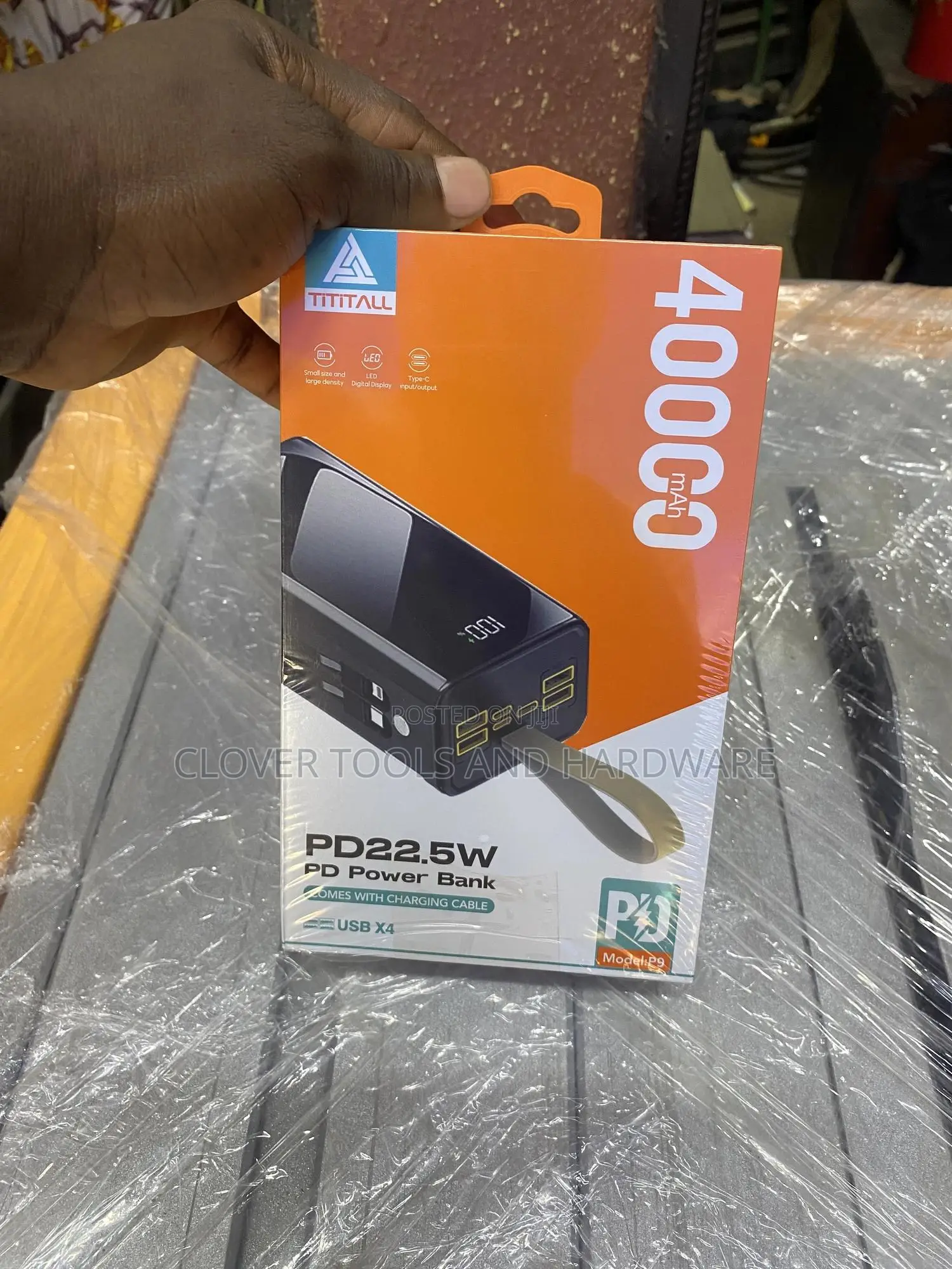 TITITALL 22.4W Super Fast Power Bank 40000mah