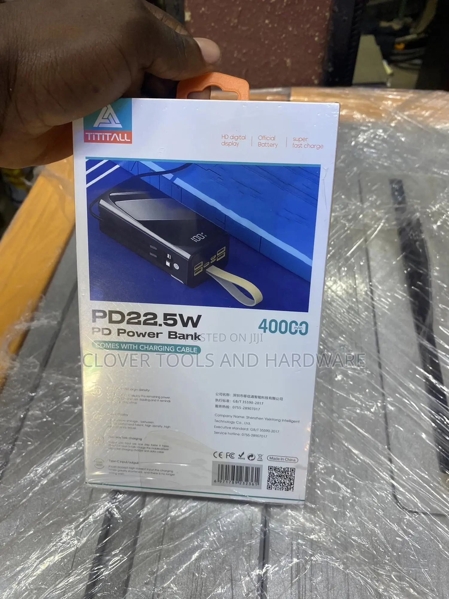 TITITALL 22.4W Super Fast Power Bank 40000mah