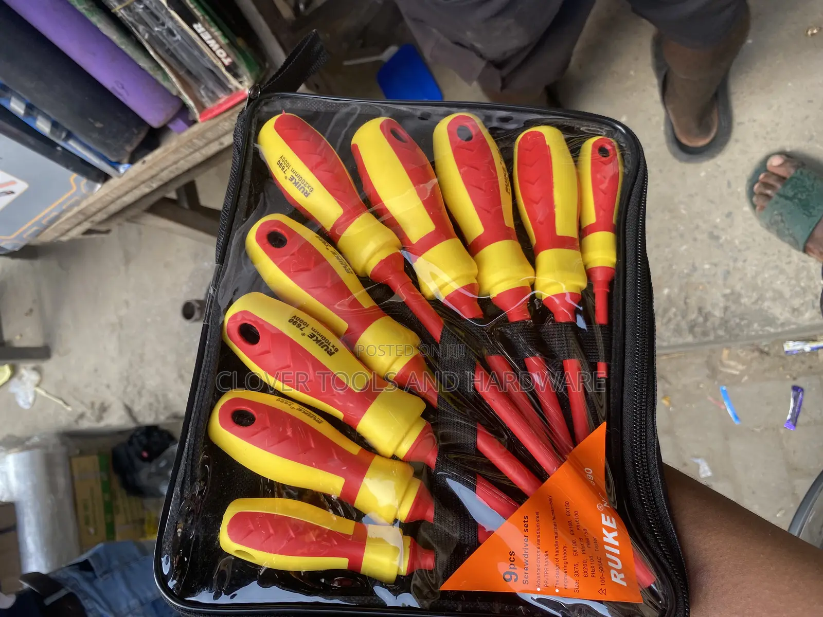 9pcs All Tester 1000V Insulated Electrical Screwdriver Set