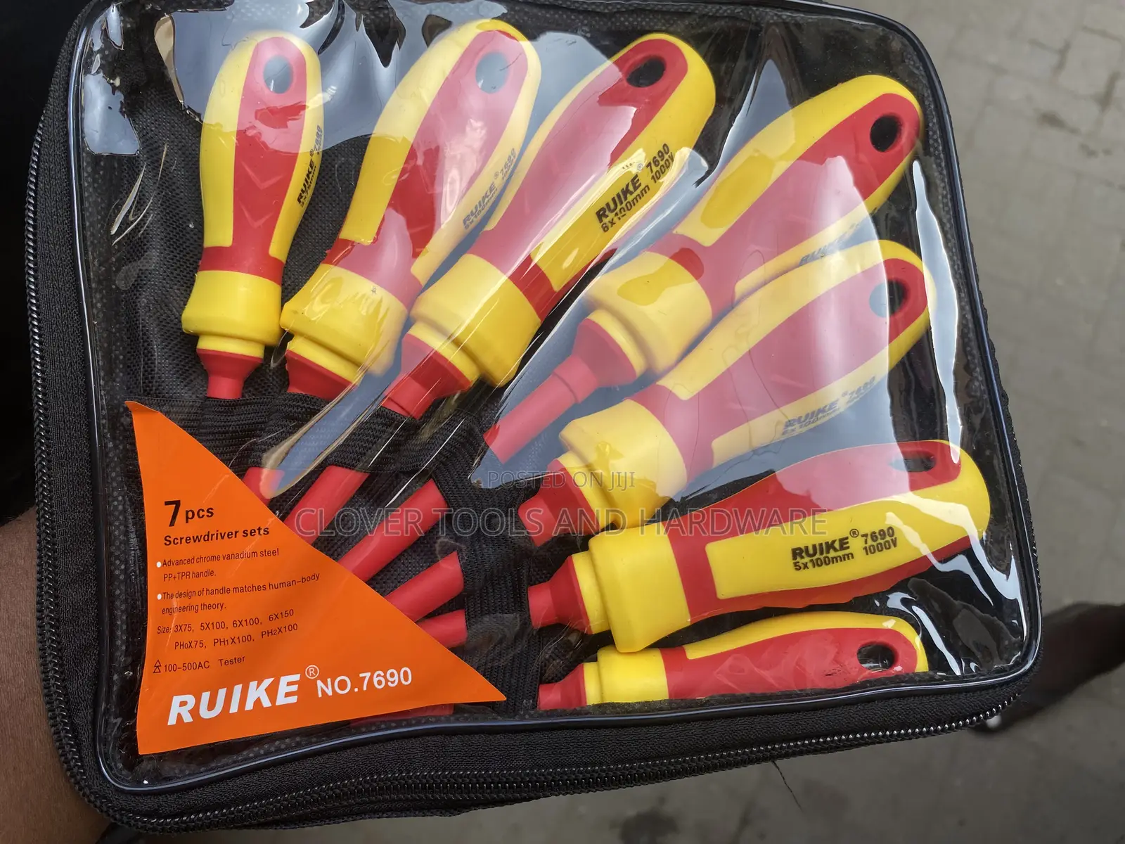 9pcs All Tester 1000V Insulated Electrical Screwdriver Set