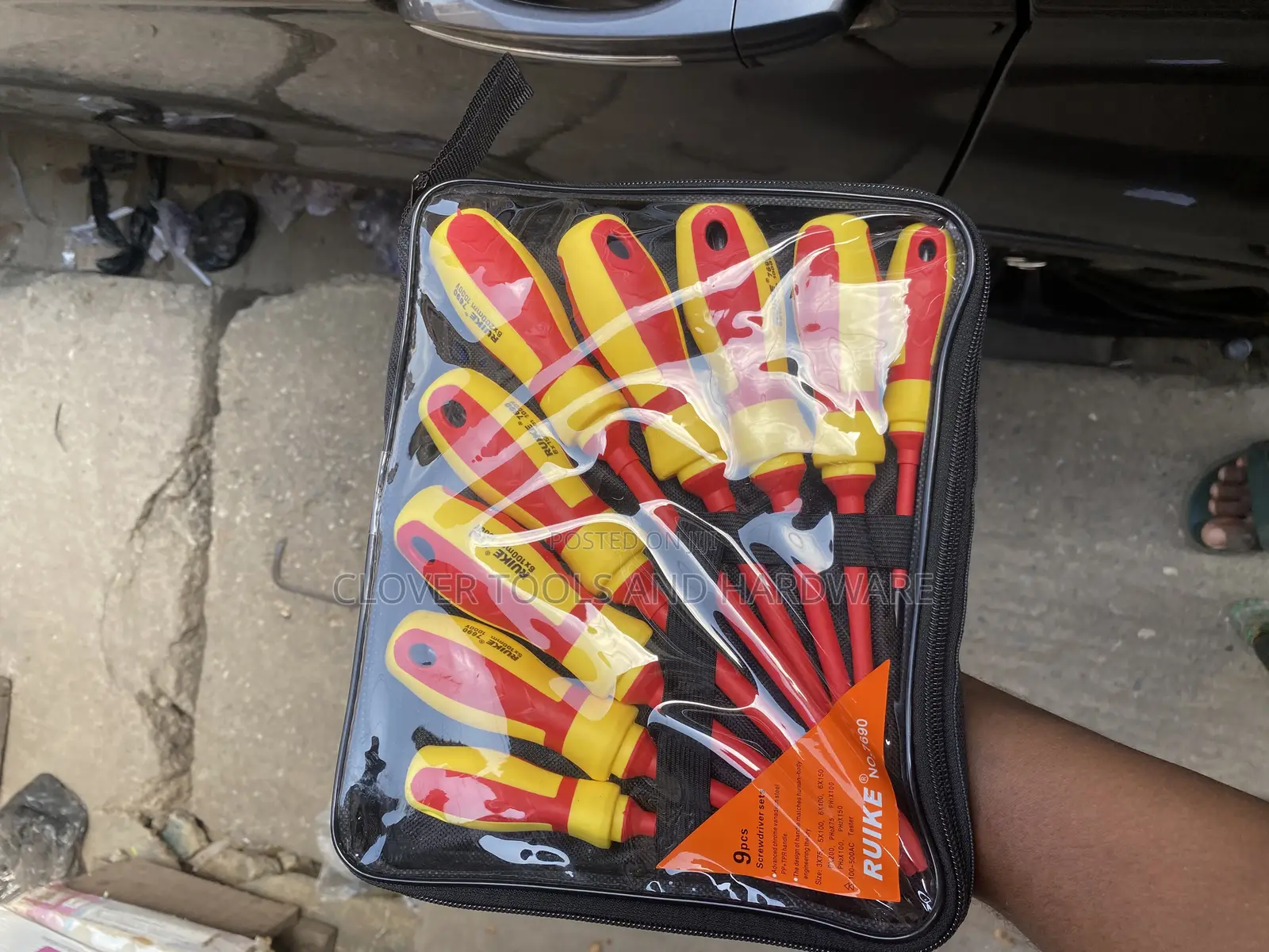 9pcs All Tester 1000V Insulated Electrical Screwdriver Set