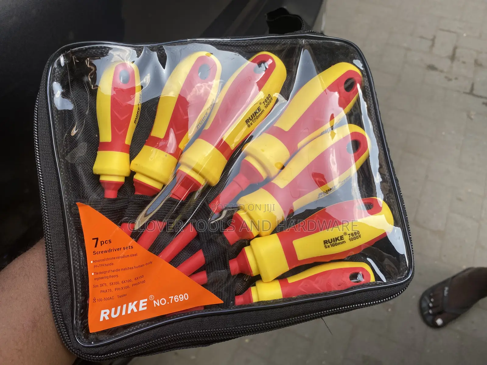 7pcs All Tester 1000V Insulated Electrical Screwdriver Set