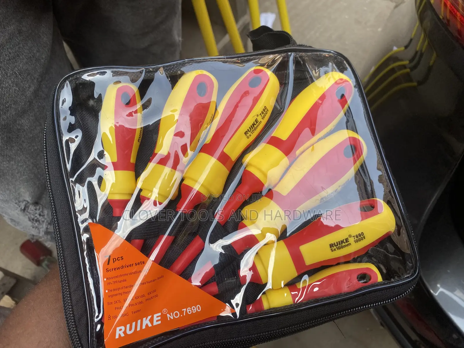 7pcs All Tester 1000V Insulated Electrical Screwdriver Set