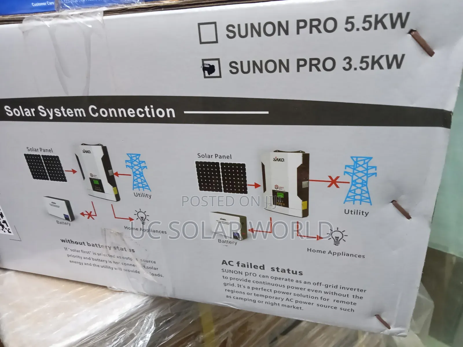 Sako 3.5kva Hybrid Solar Inverter