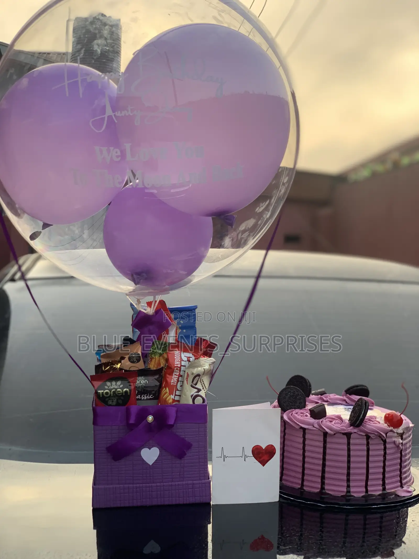 Birthday Surprise Package for Her/Hot Air Balloon Chocolate Box