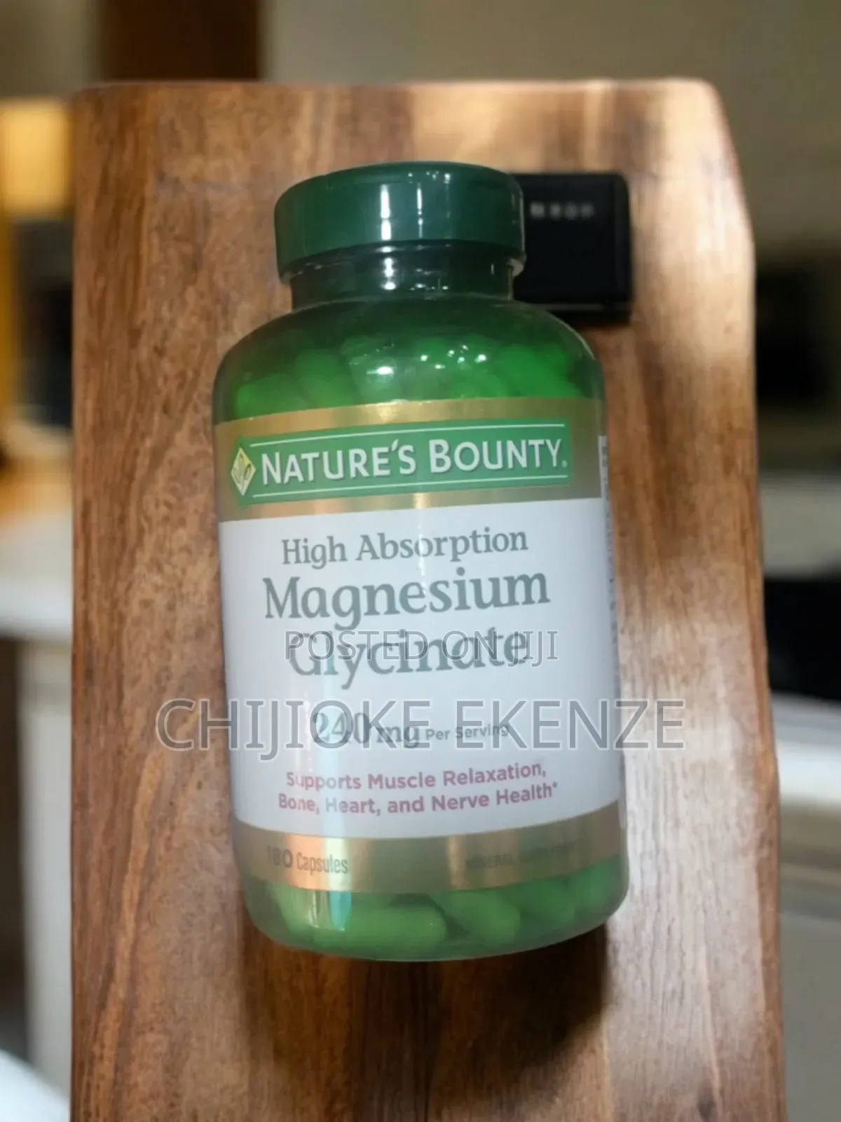 Nature's Bounty Magnesium Glycinate 240mg X 180 Capsules