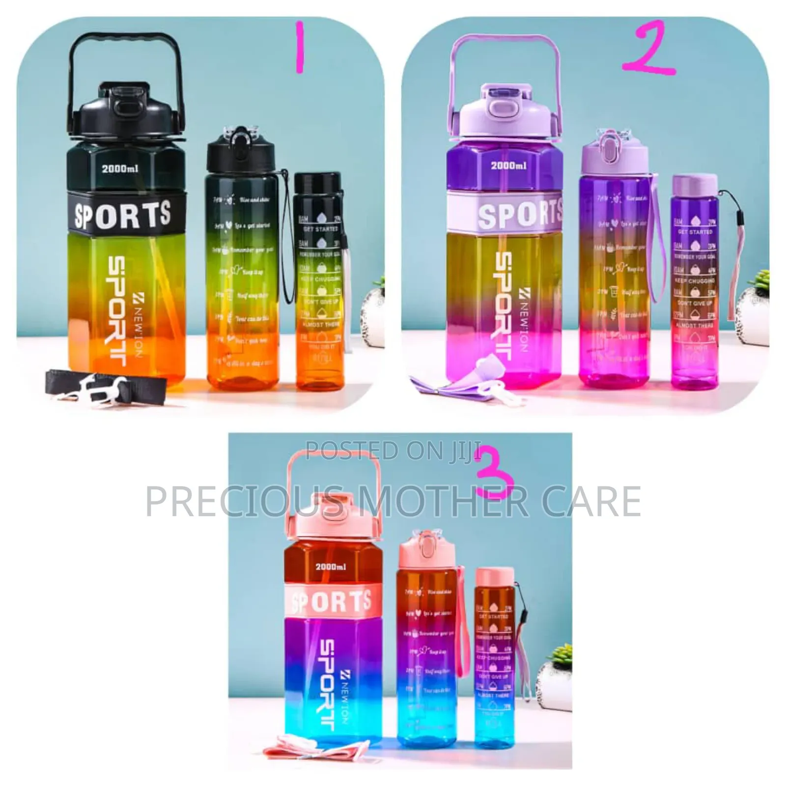 Water Bottles 3 in 1