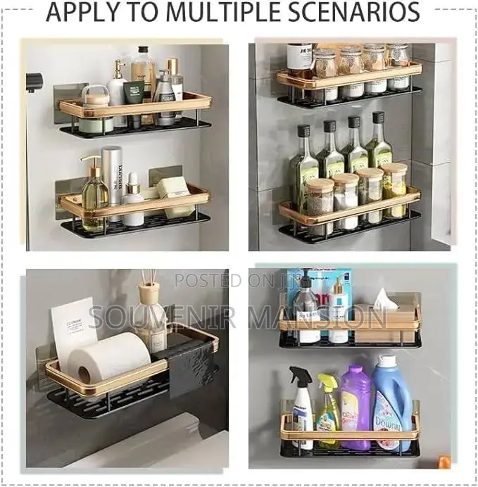 Rectangular Aluminum Bathroom Rack