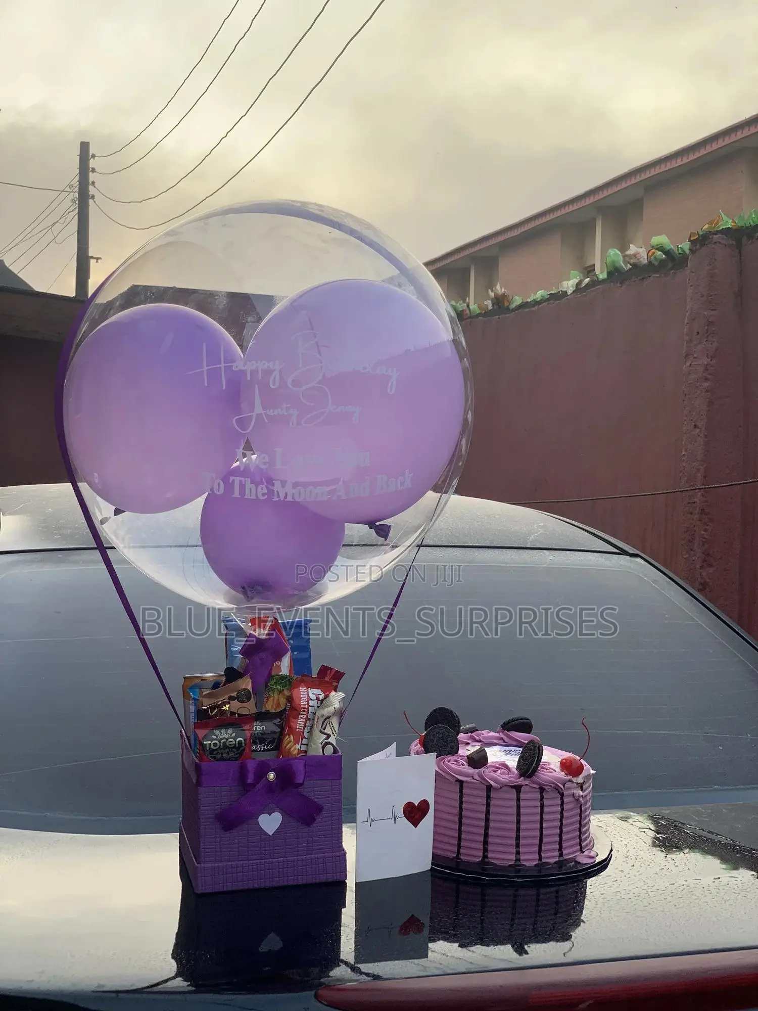 Birthday Surprise Package for Her/Hot Air Balloon Chocolate Box
