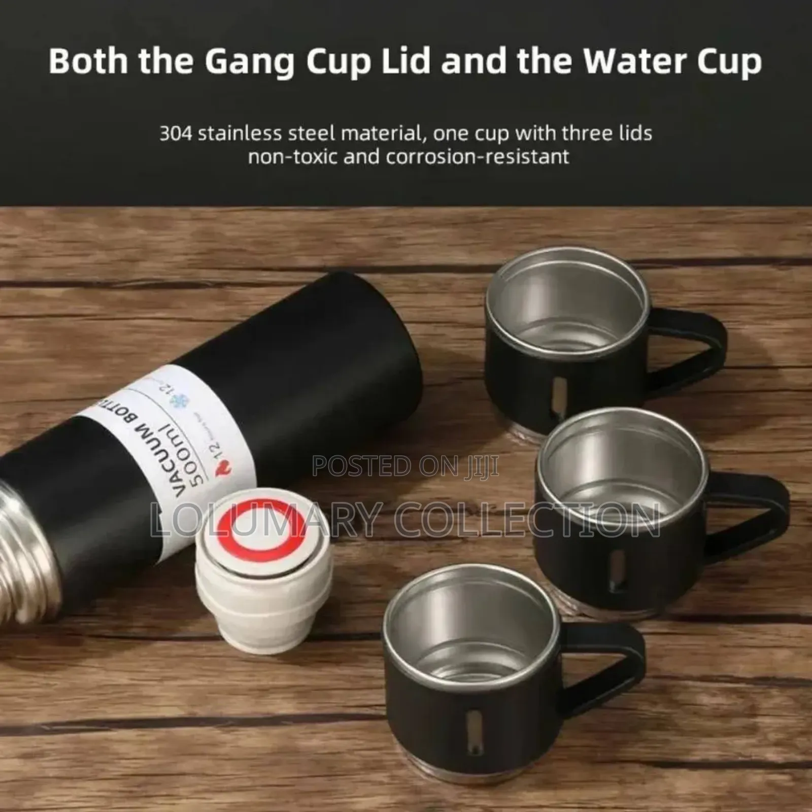 3 in 1 Vacuum Flask Set