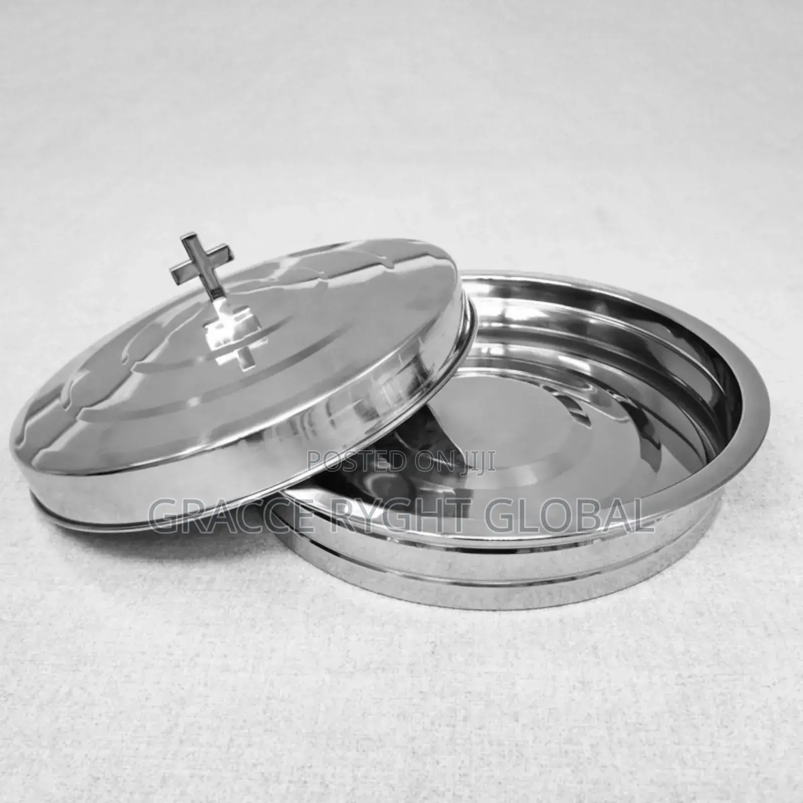 Holy Communion Tray With Cross Lid