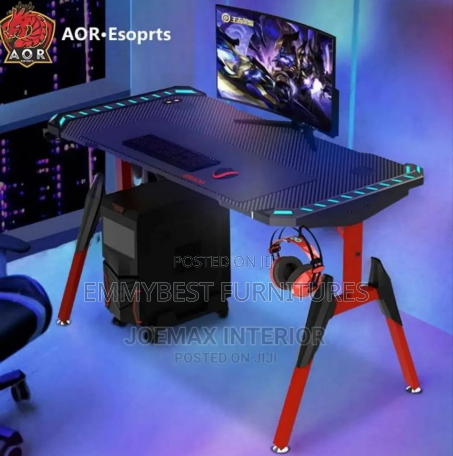 Brand New Computer/Gaming Desk, With Electric RGB Light.