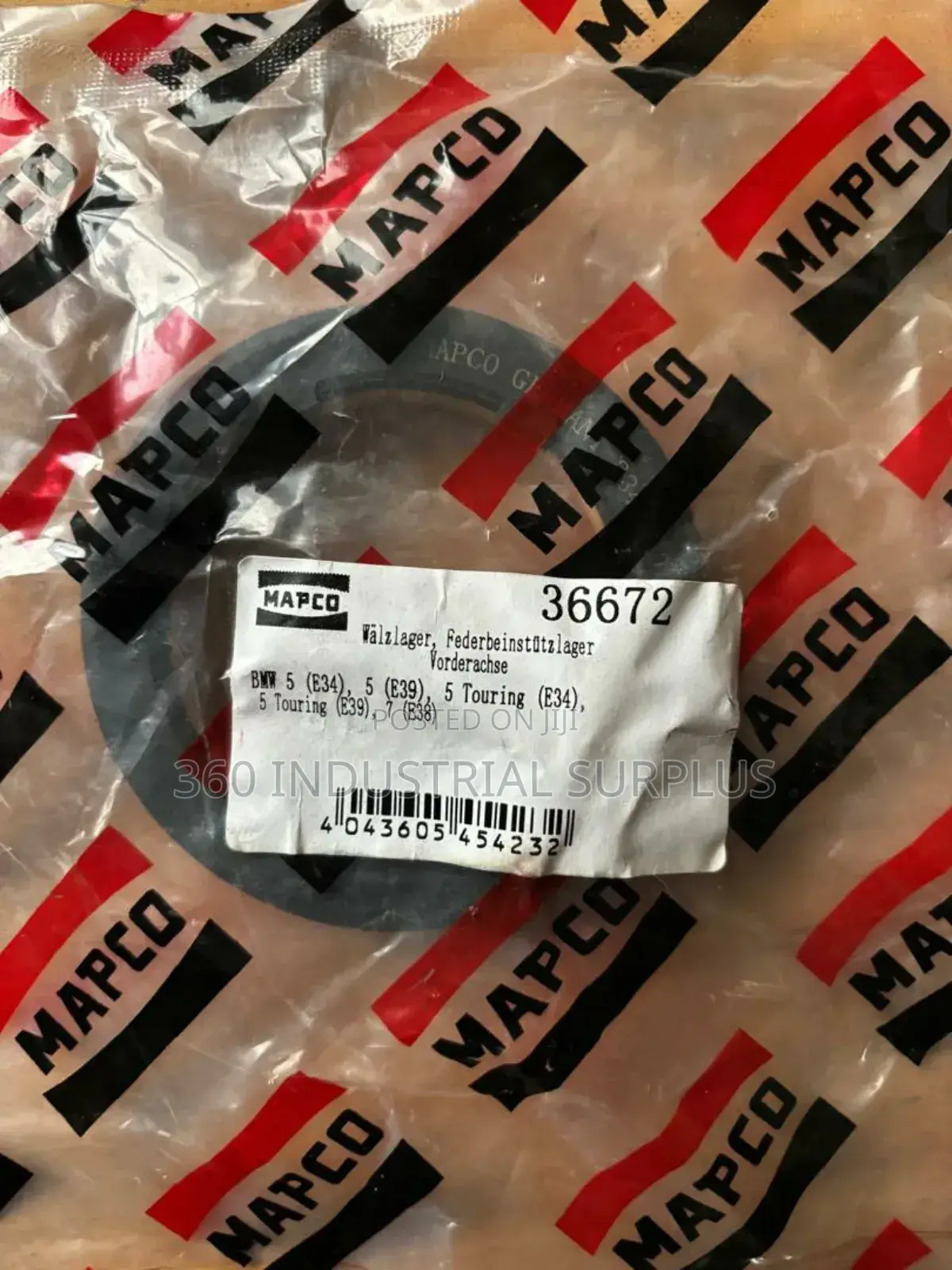 Genuine Mapco 36672 Anti Friction Bearing,
