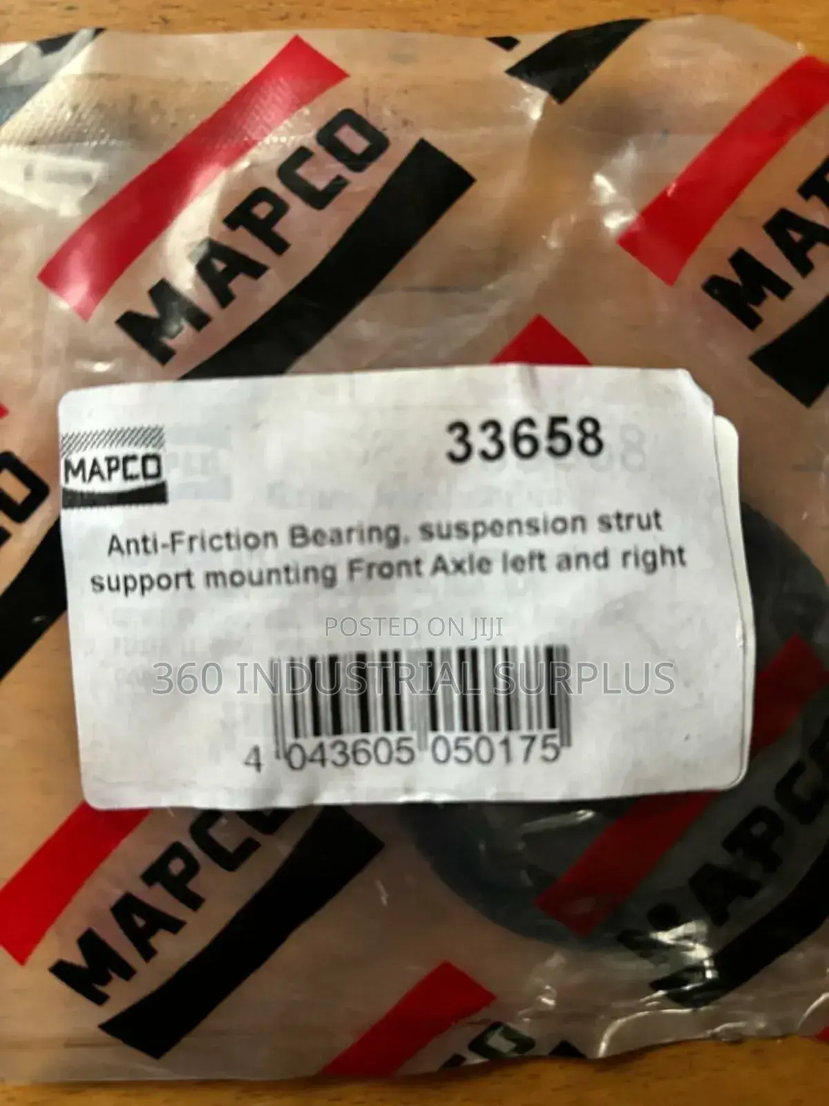Genuine Mapco 33658 Anti Friction Bearing