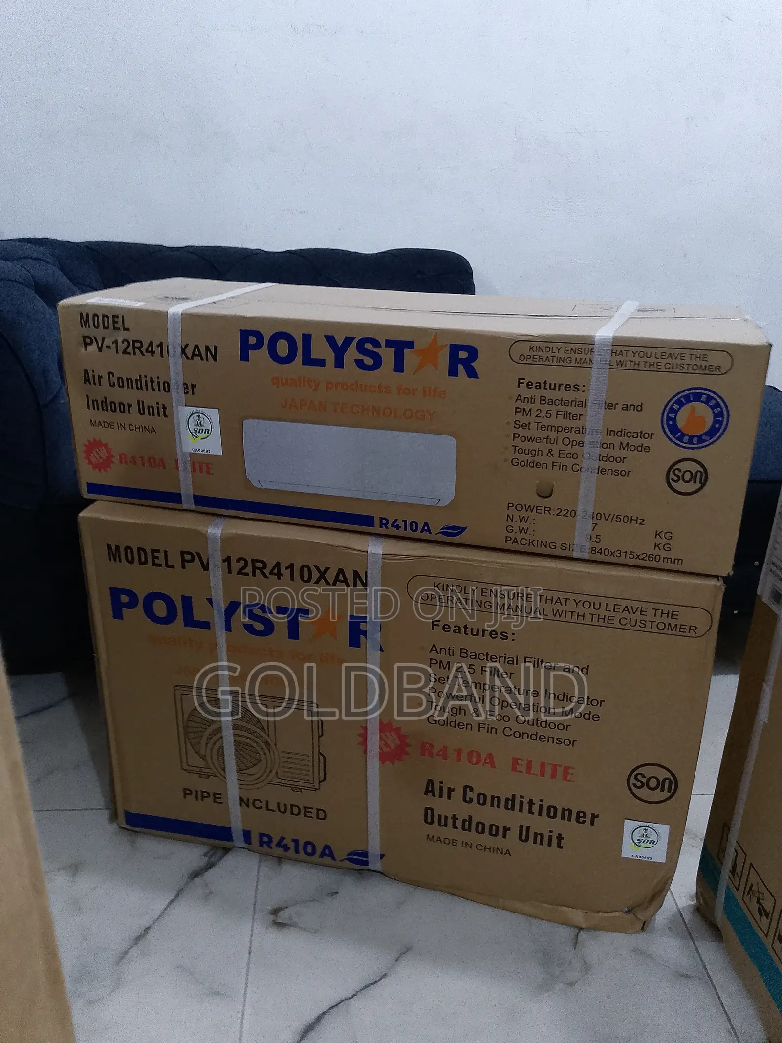 Polystar 1.5hp Non-Inverter Advanced Cooling Spilt AC