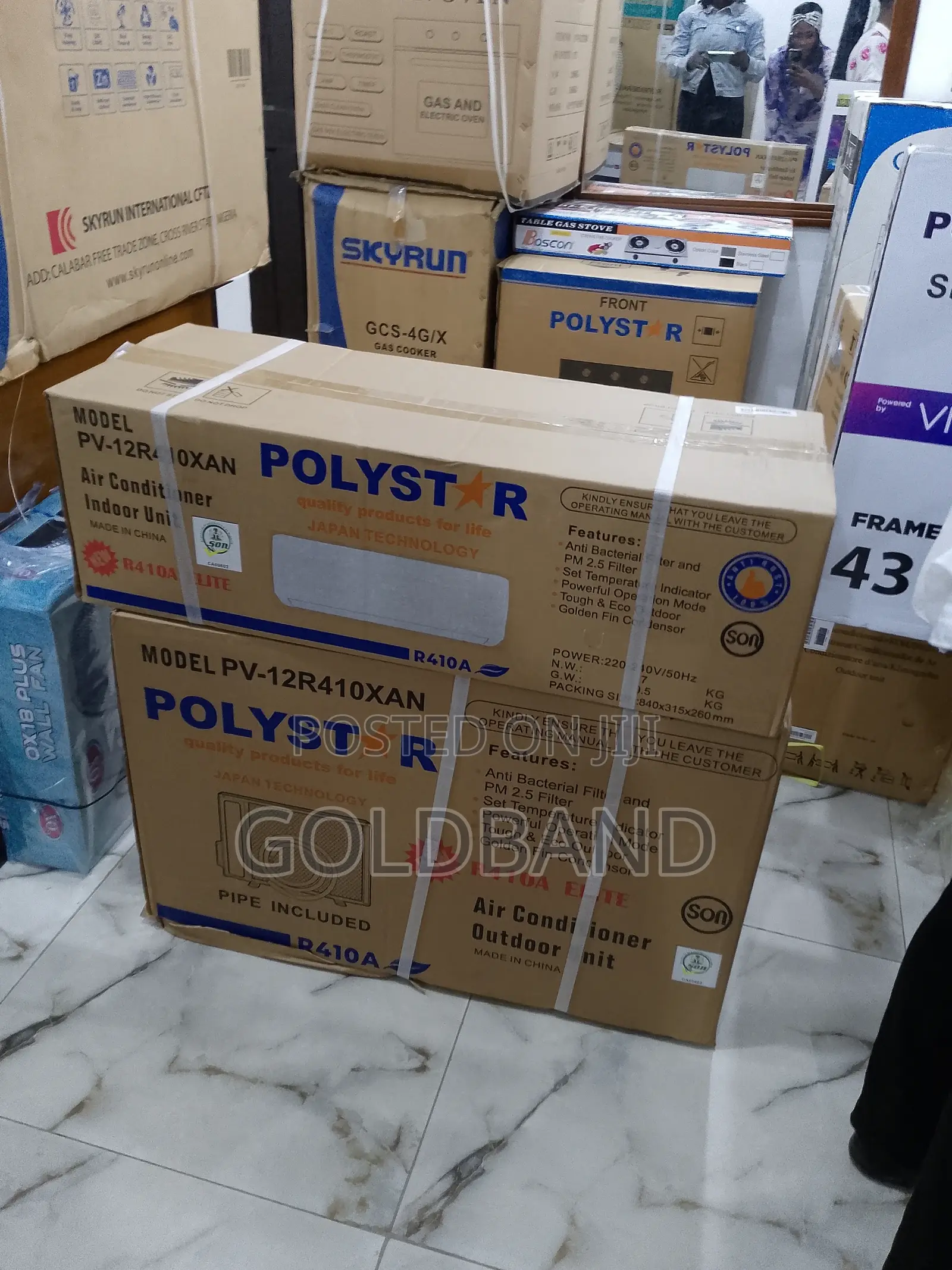 Polystar 1.5hp Non-Inverter Rapid Cooling Spilt AC