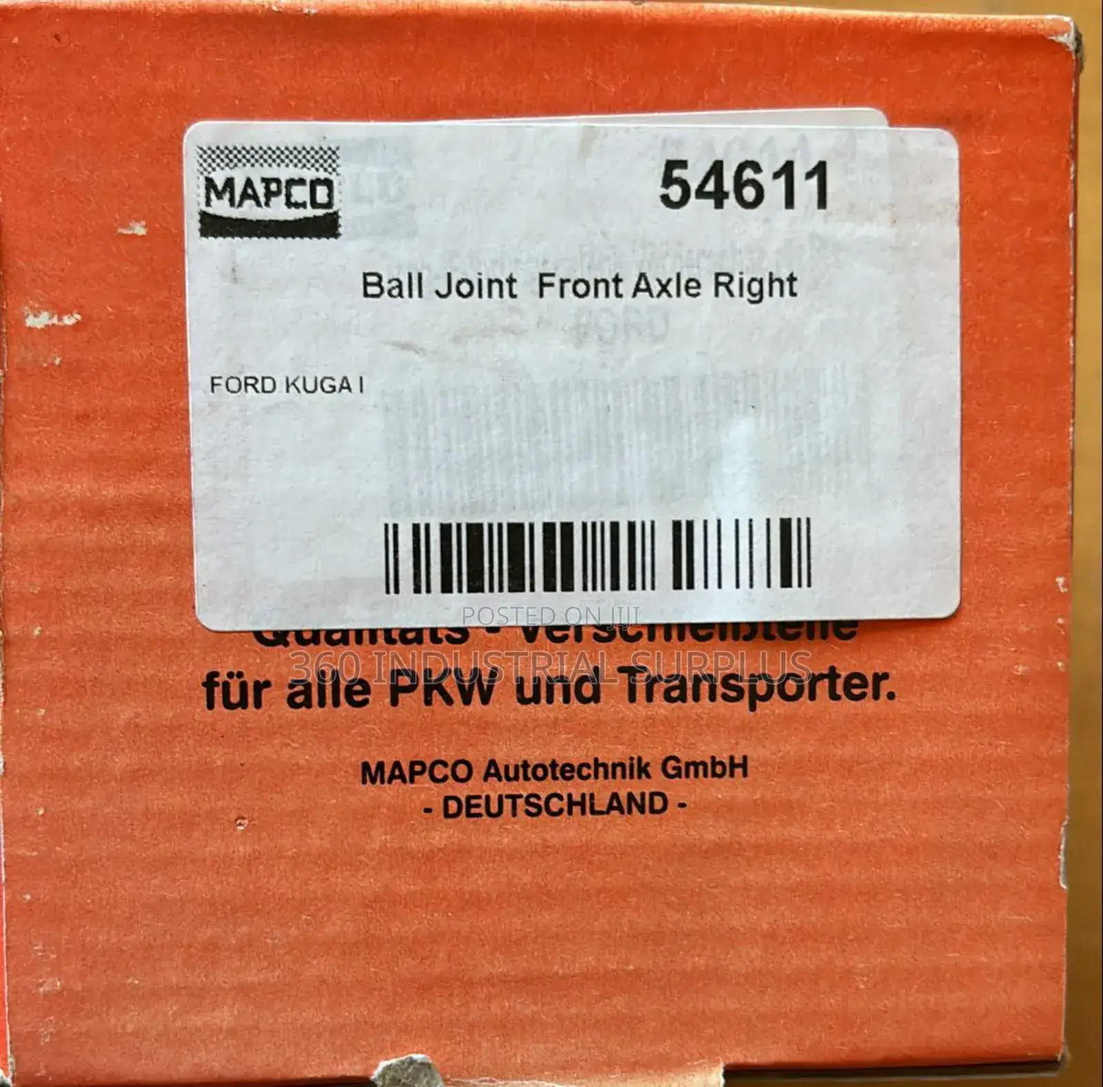Genuine Mapco 54611 Ball Joint