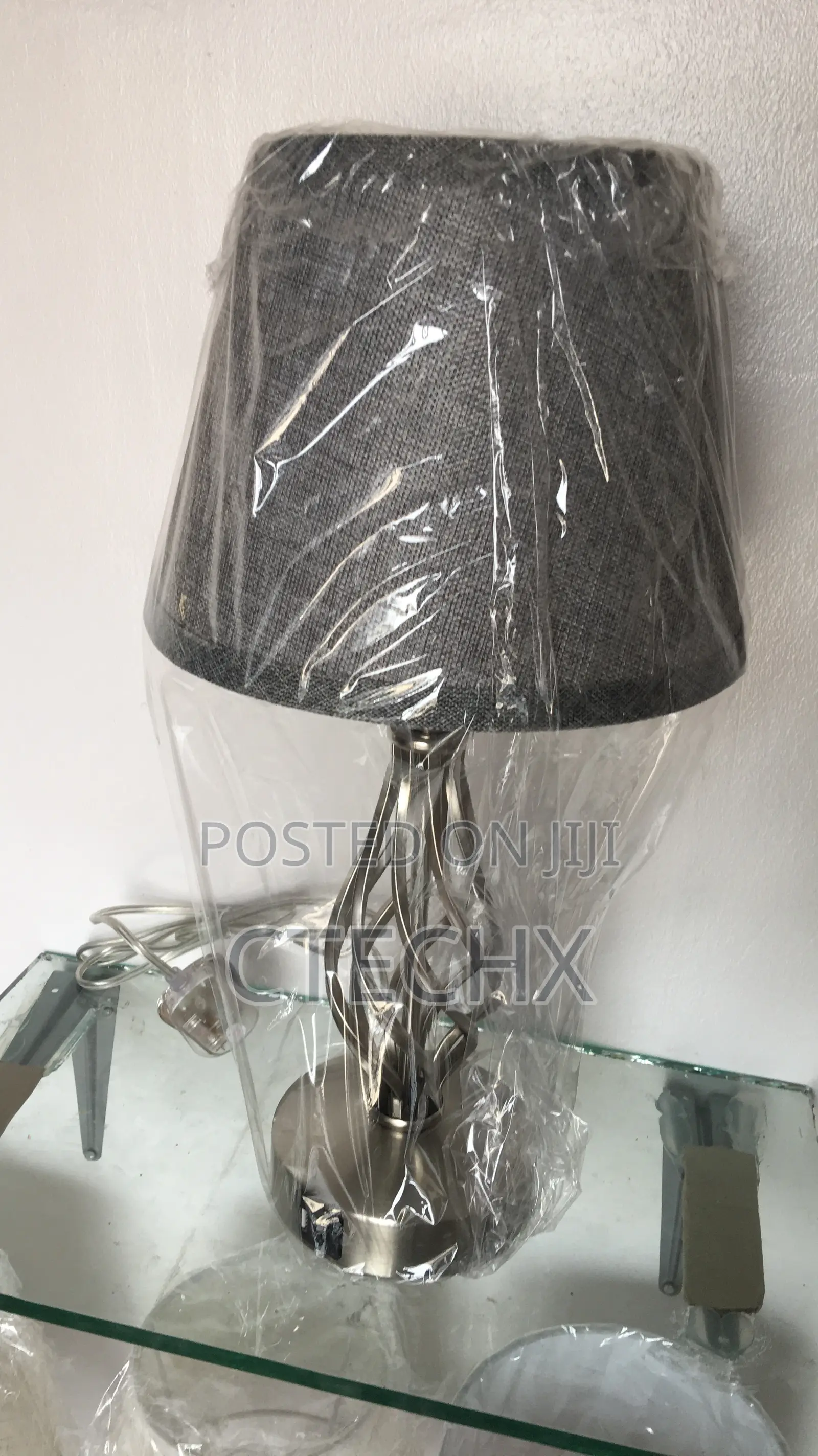 Spiral Cage Base Bedside Lamp. Touch Lamp With USB Charging