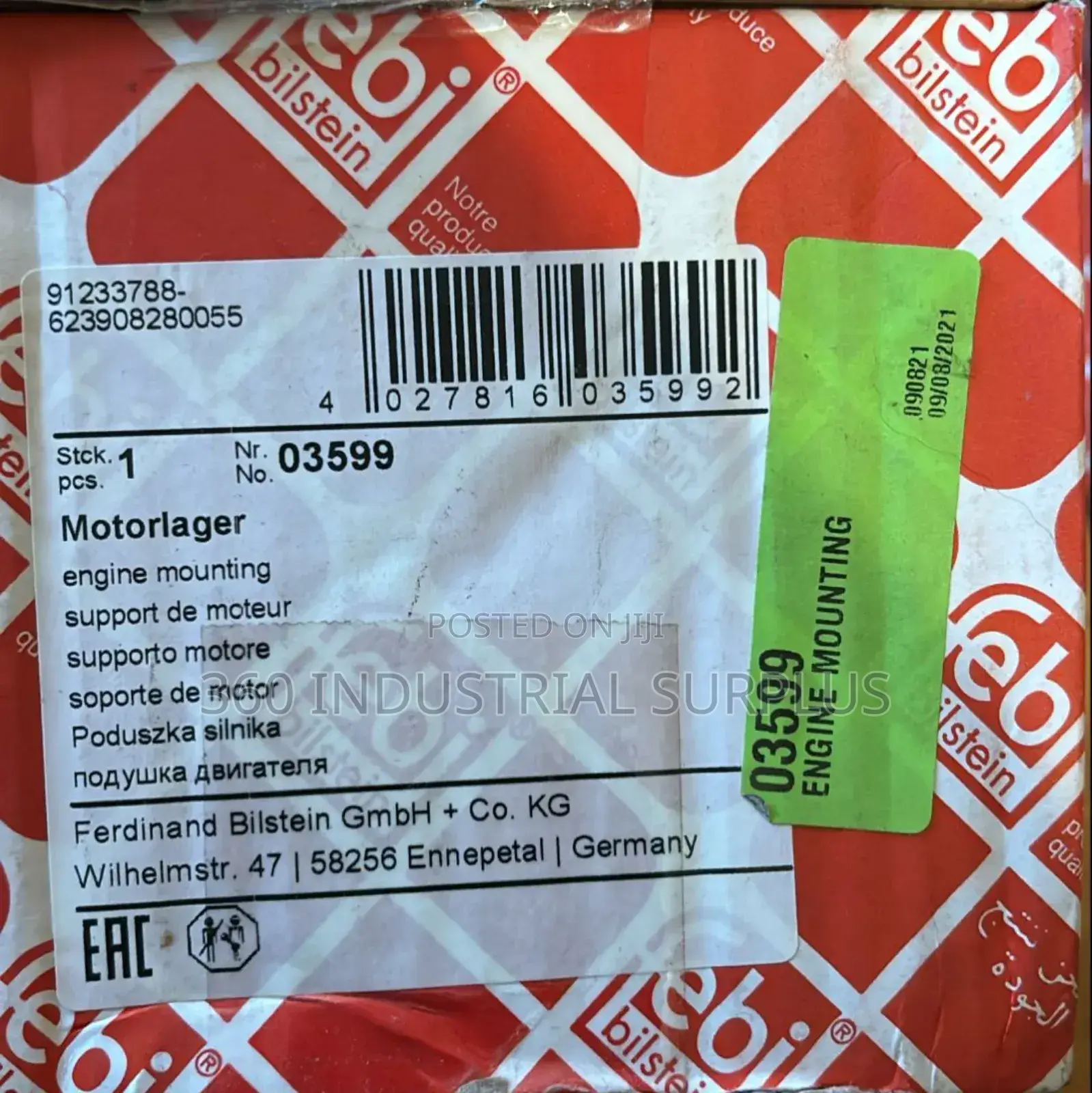 Genuine Febi Bilstein 03599 Engine Mount
