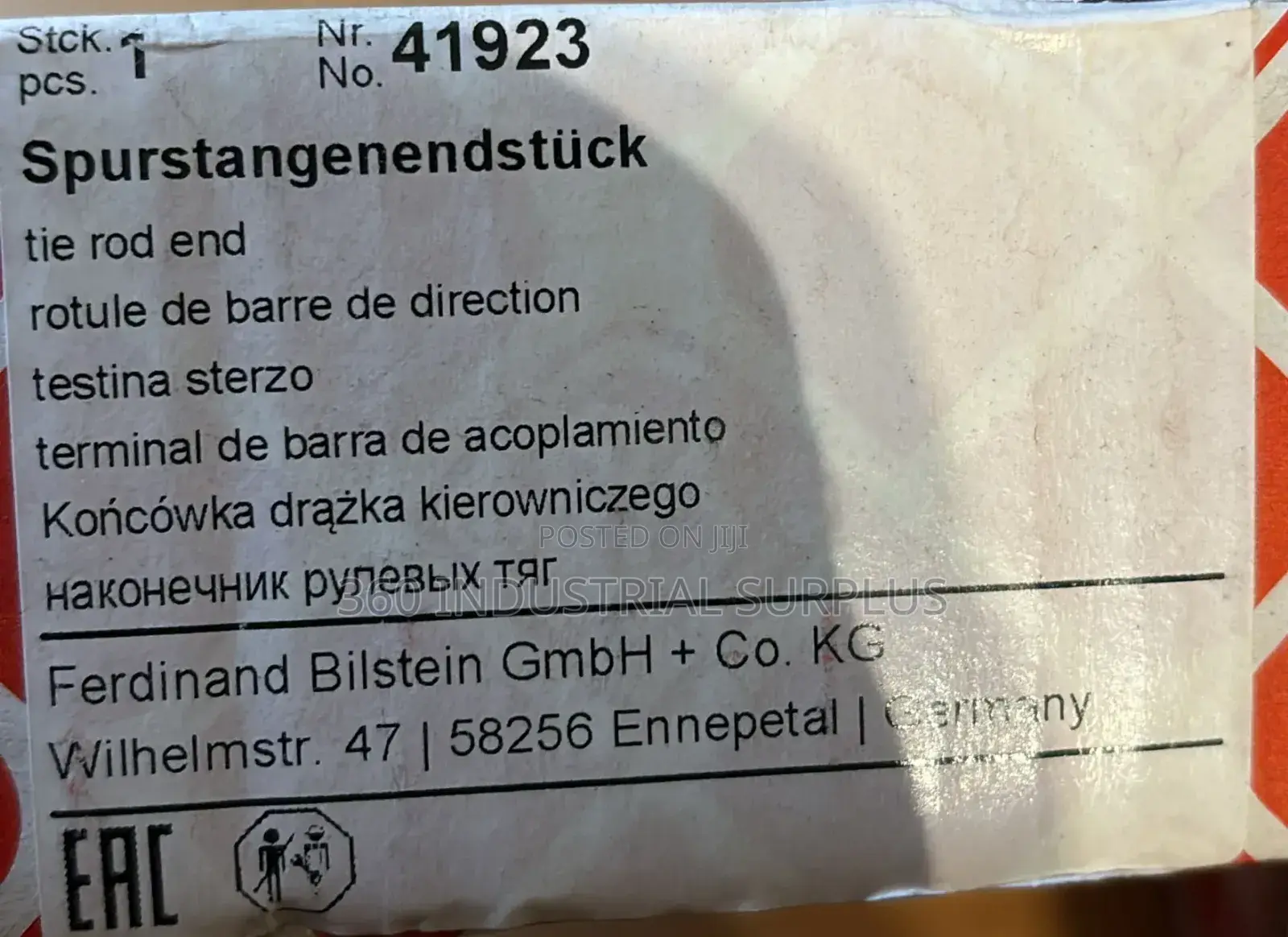 Genuine Febi Bilstein Tie Rod End 41923