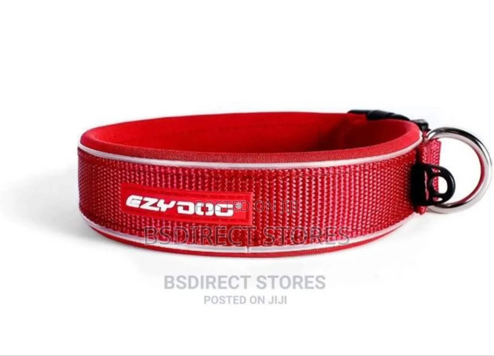 Ezydog Neo Classic Dog Collar Strong Reflective RED X- Large