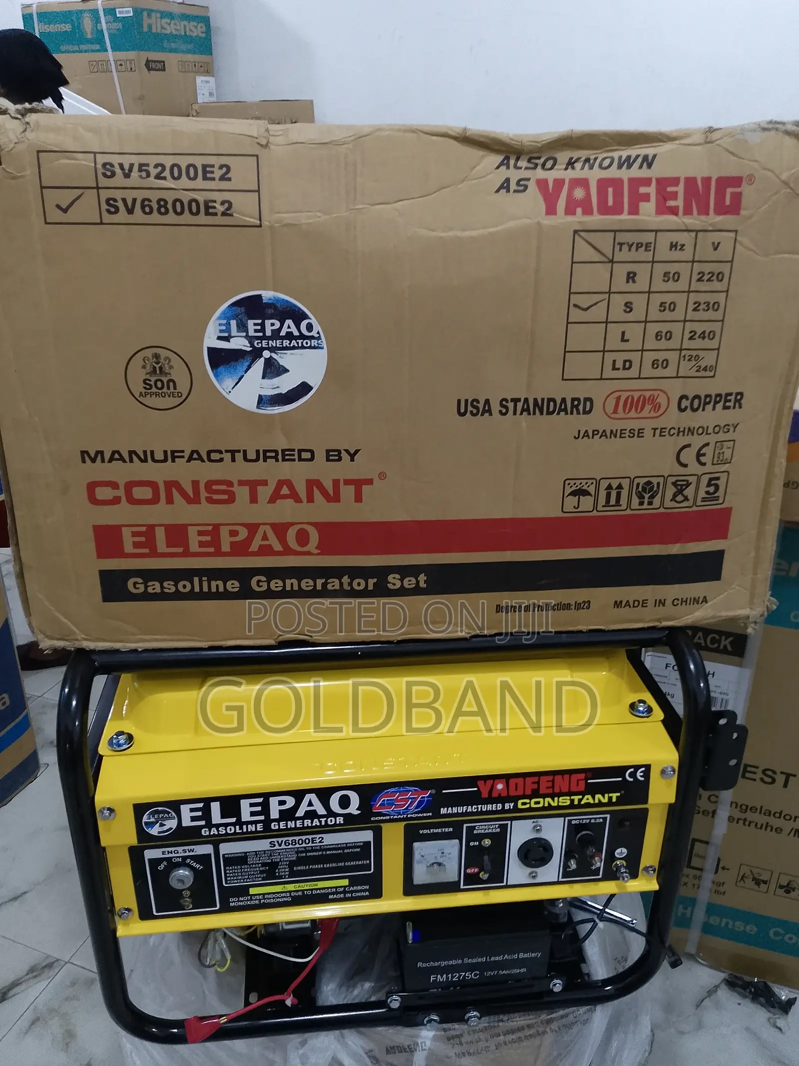Elepaq Constant 4.5kva Generator (Uninterupted Power Supply)