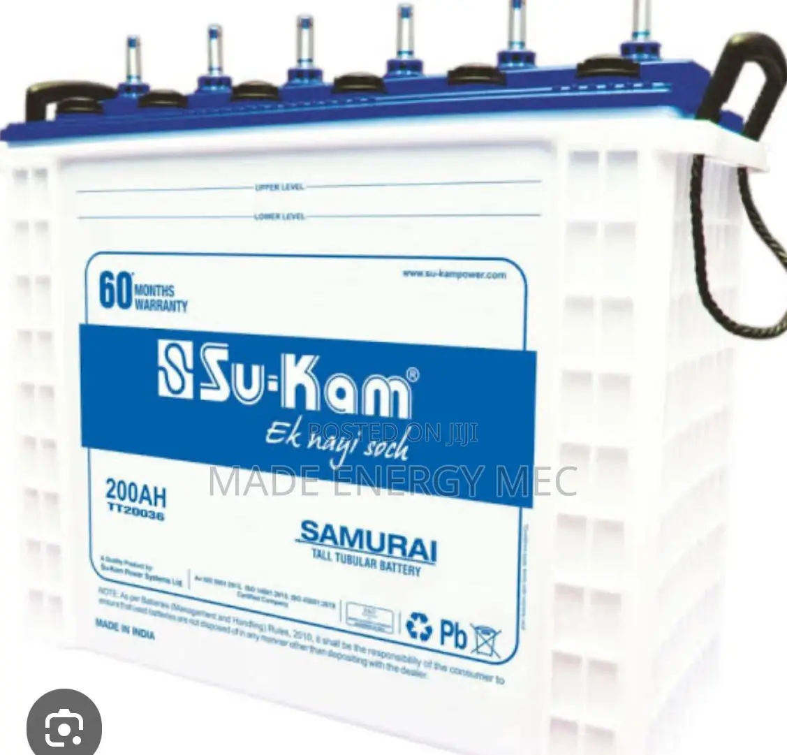 Sukam Tubular Battery 200ah